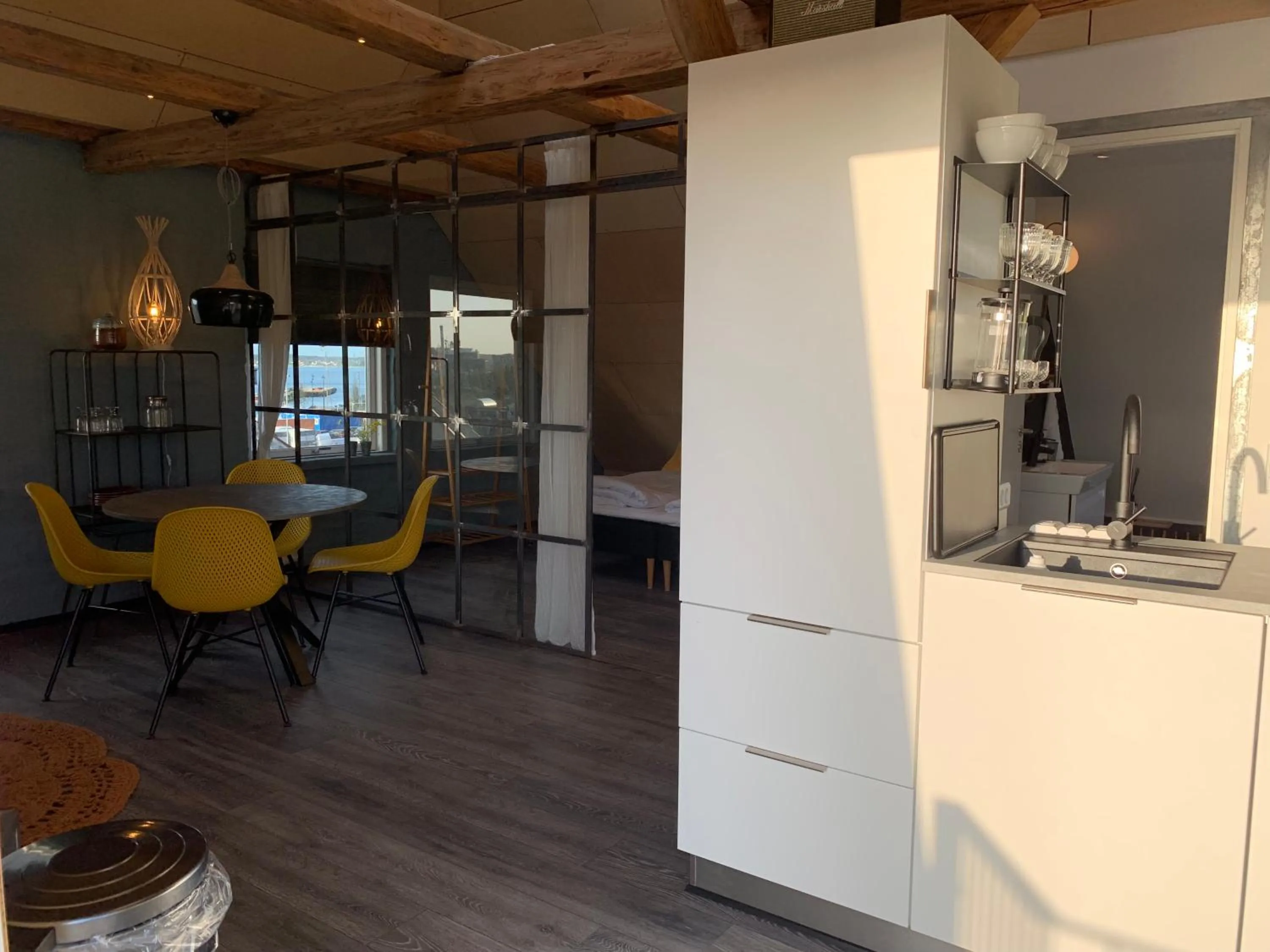 Kitchen or kitchenette in Hotel Gammel Havn