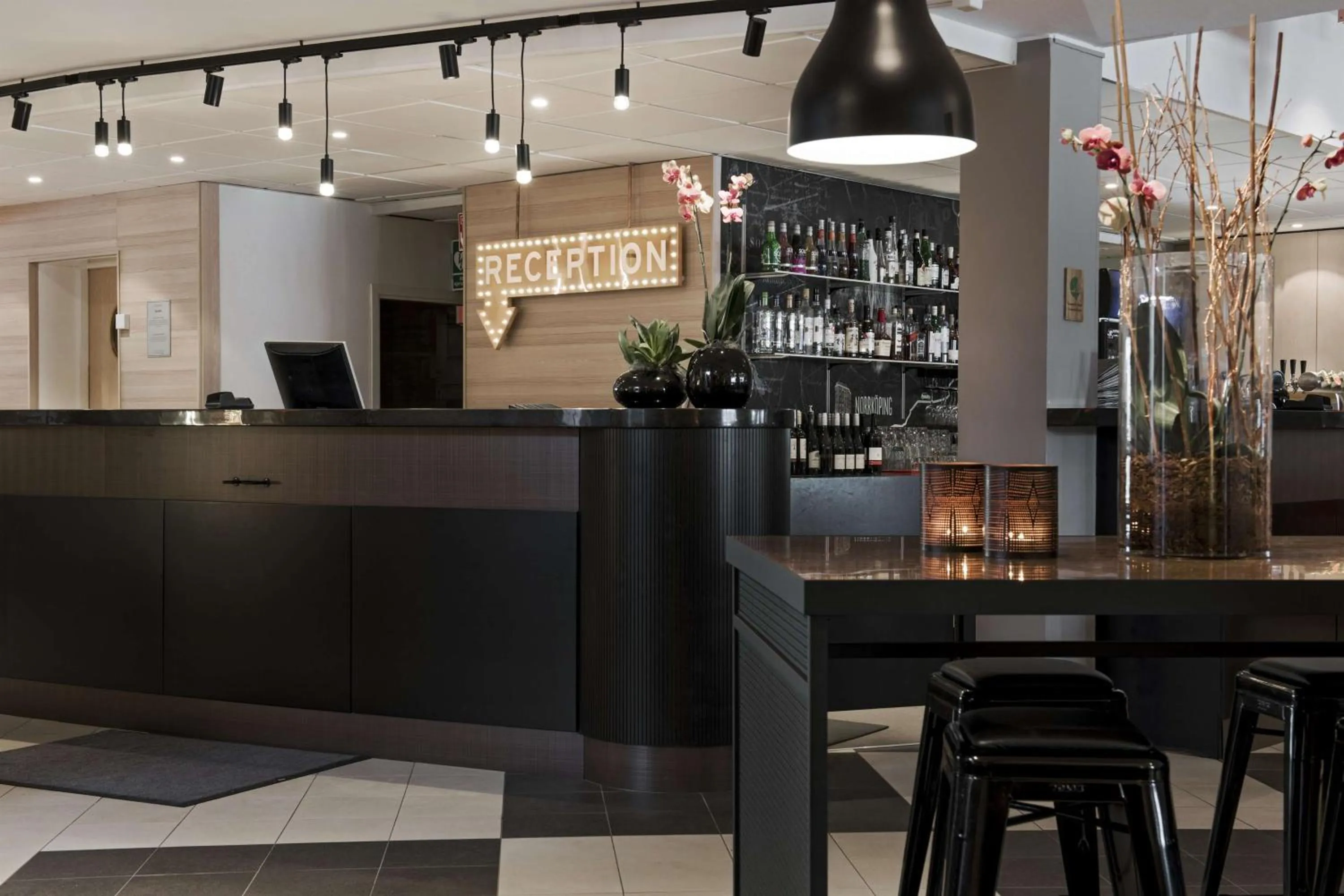 Lobby or reception in Scandic Norrköping Nord