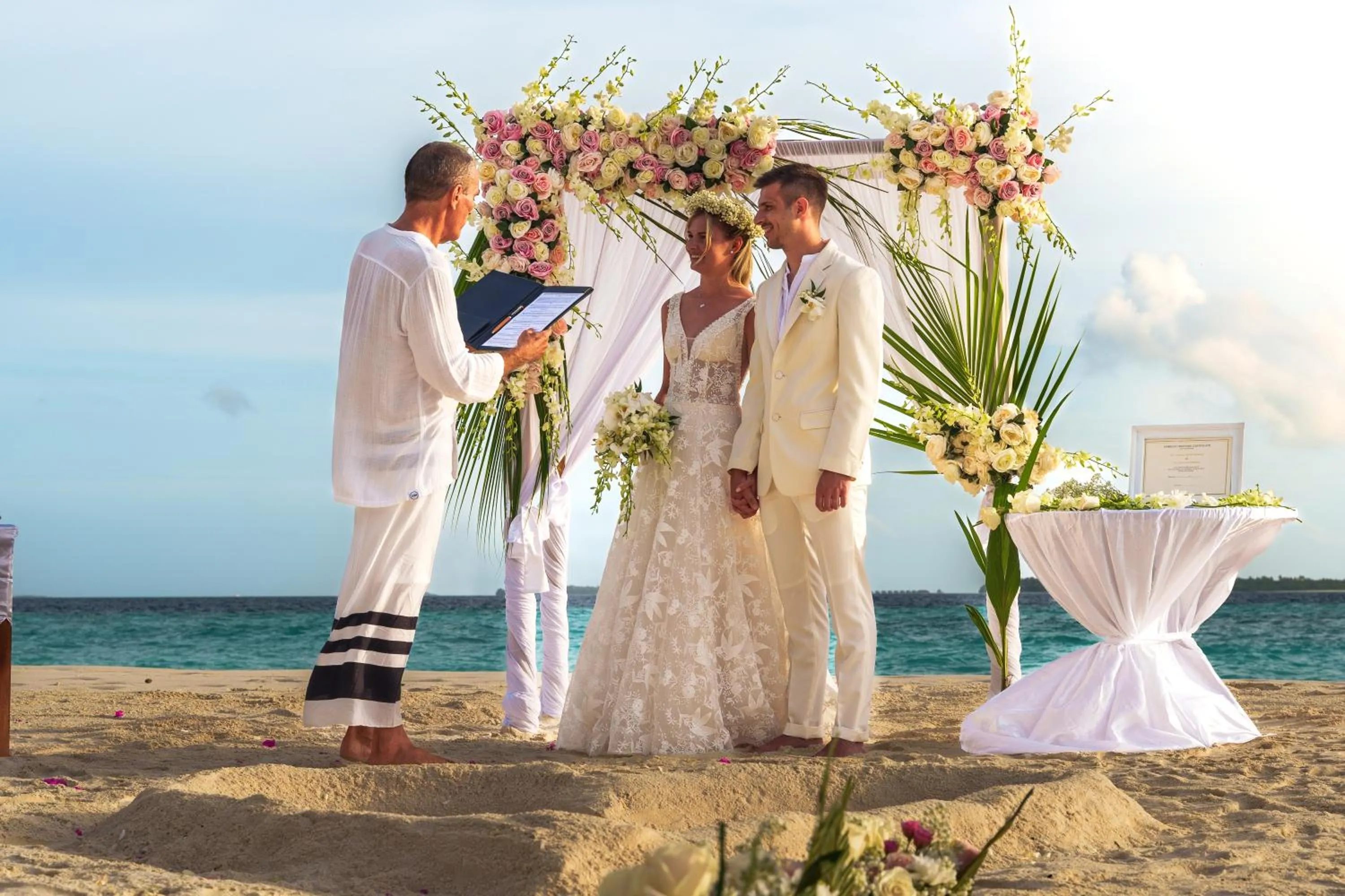 wedding in Reethi Faru Resort