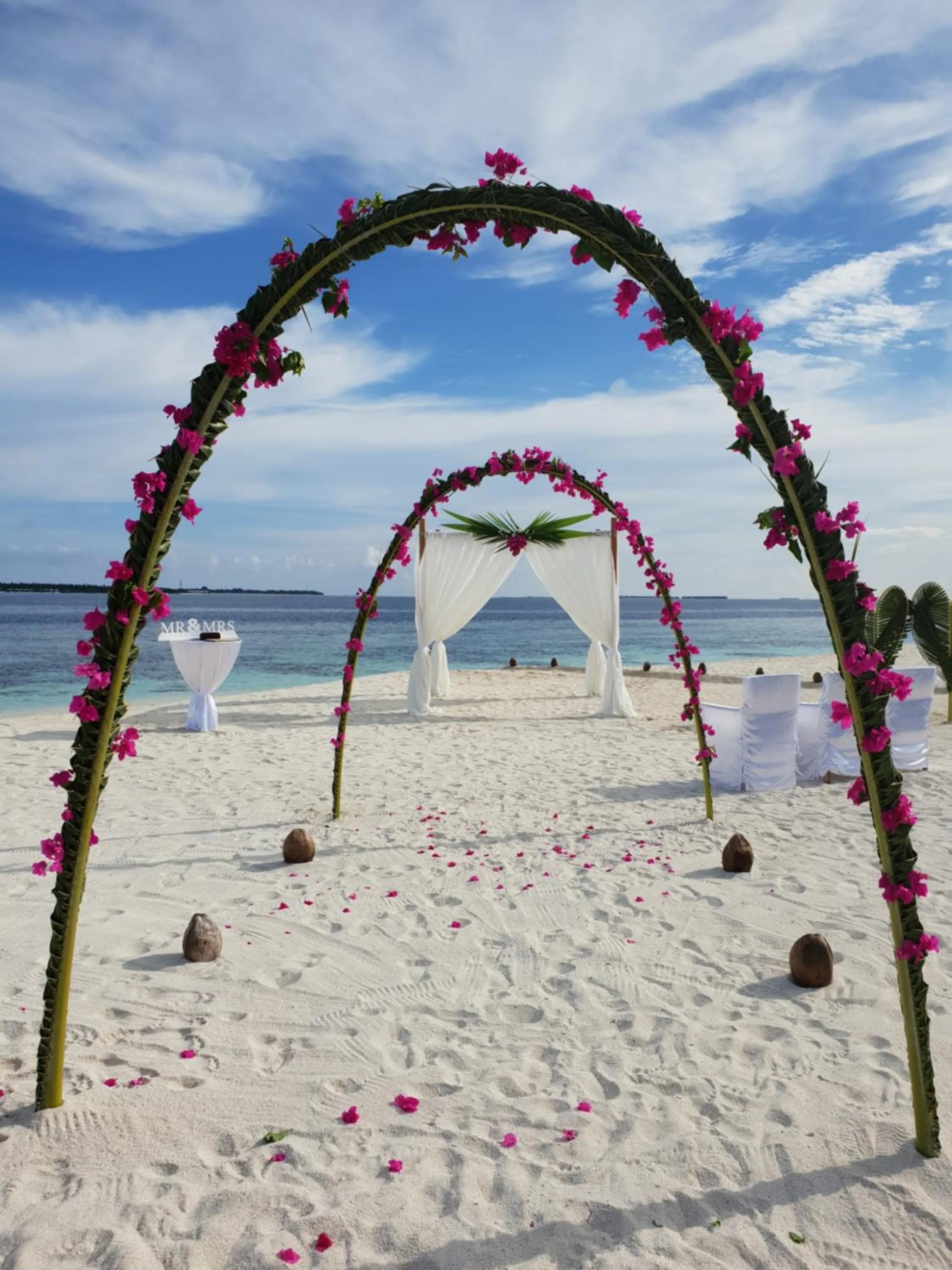wedding in Reethi Faru Resort