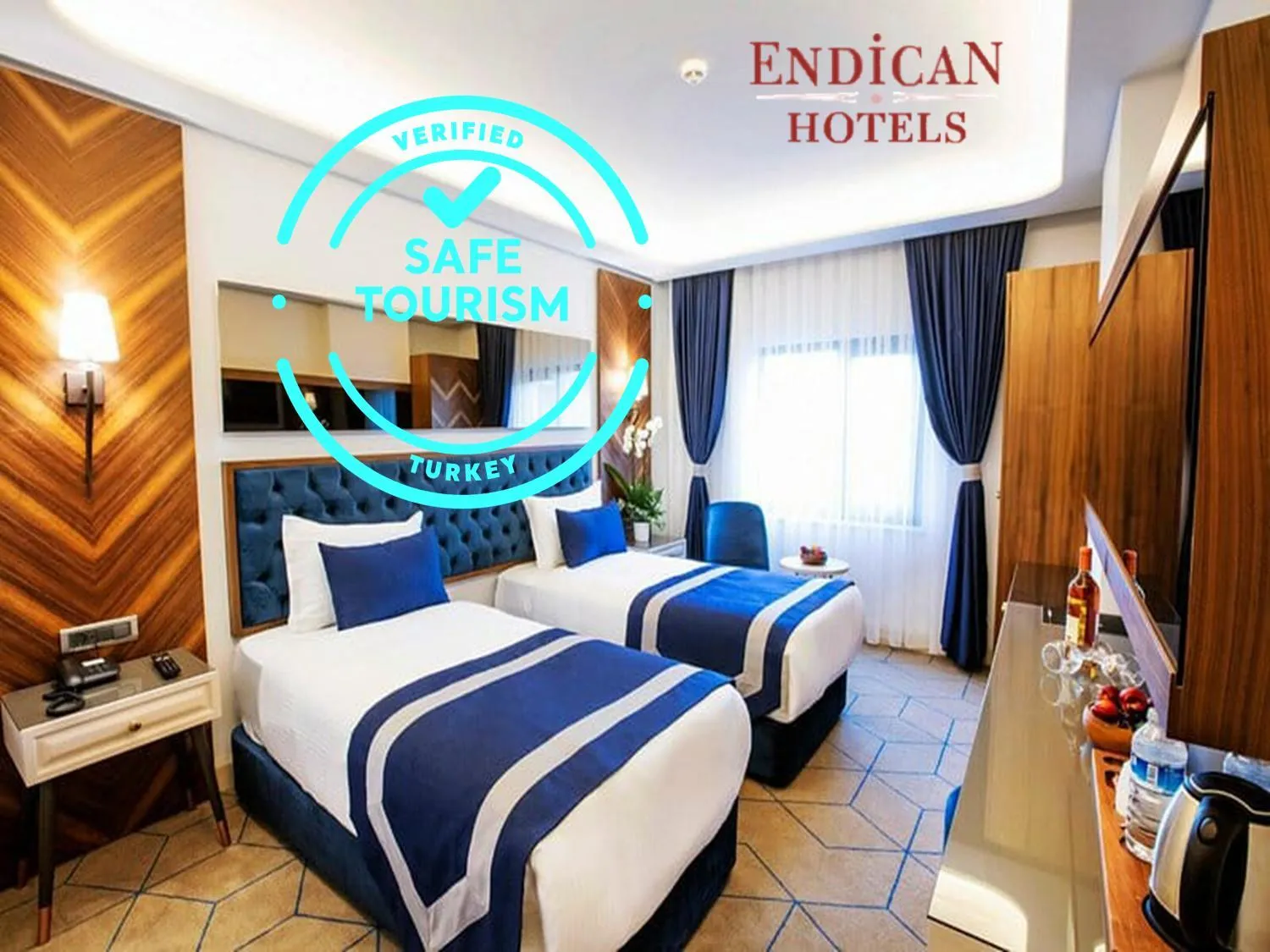 Bed in Endican Beyazit Hotel