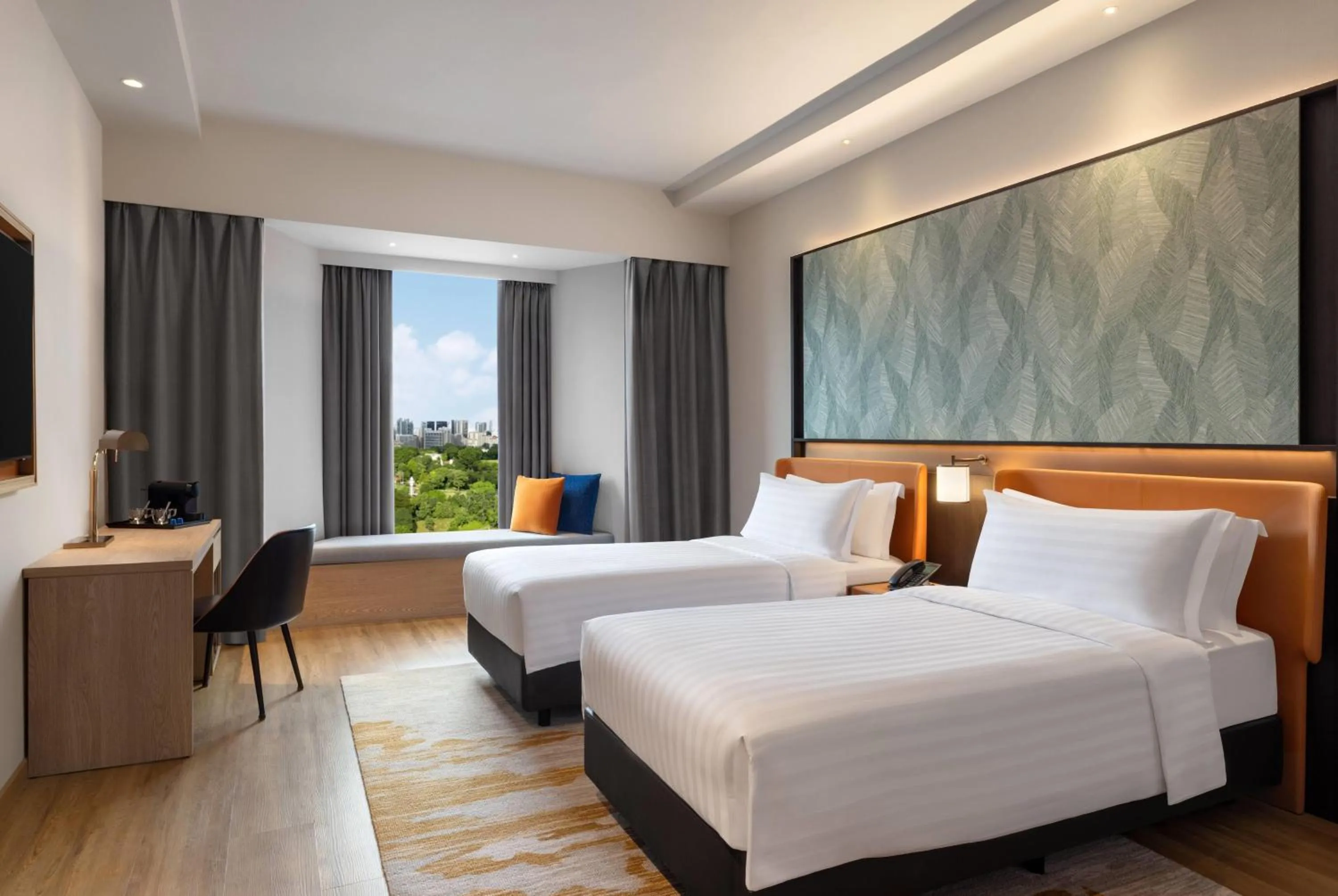 Photo of the whole room, Bed in Wyndham Singapore Hotel