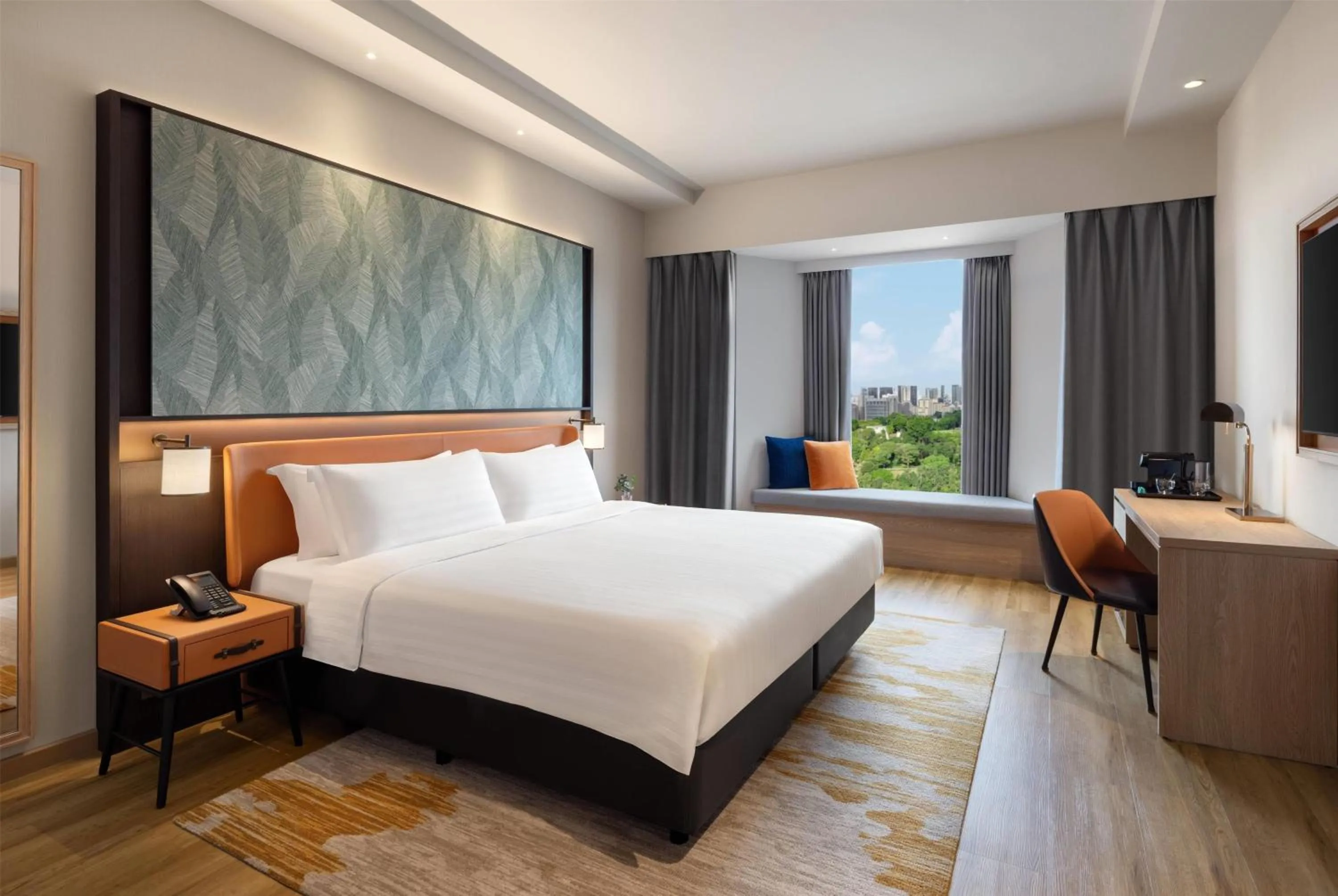 Photo of the whole room, Bed in Wyndham Singapore Hotel