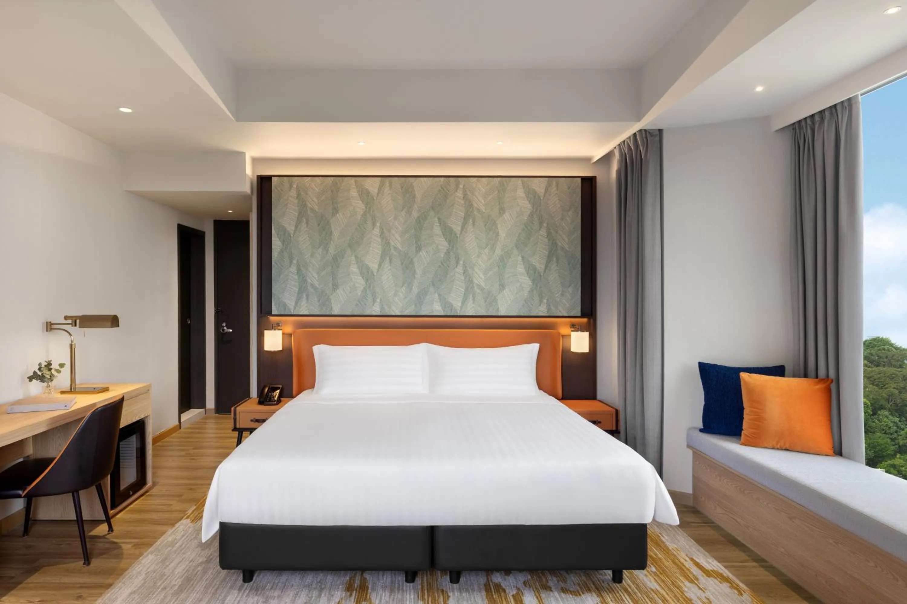 Bedroom, Bed in Wyndham Singapore Hotel