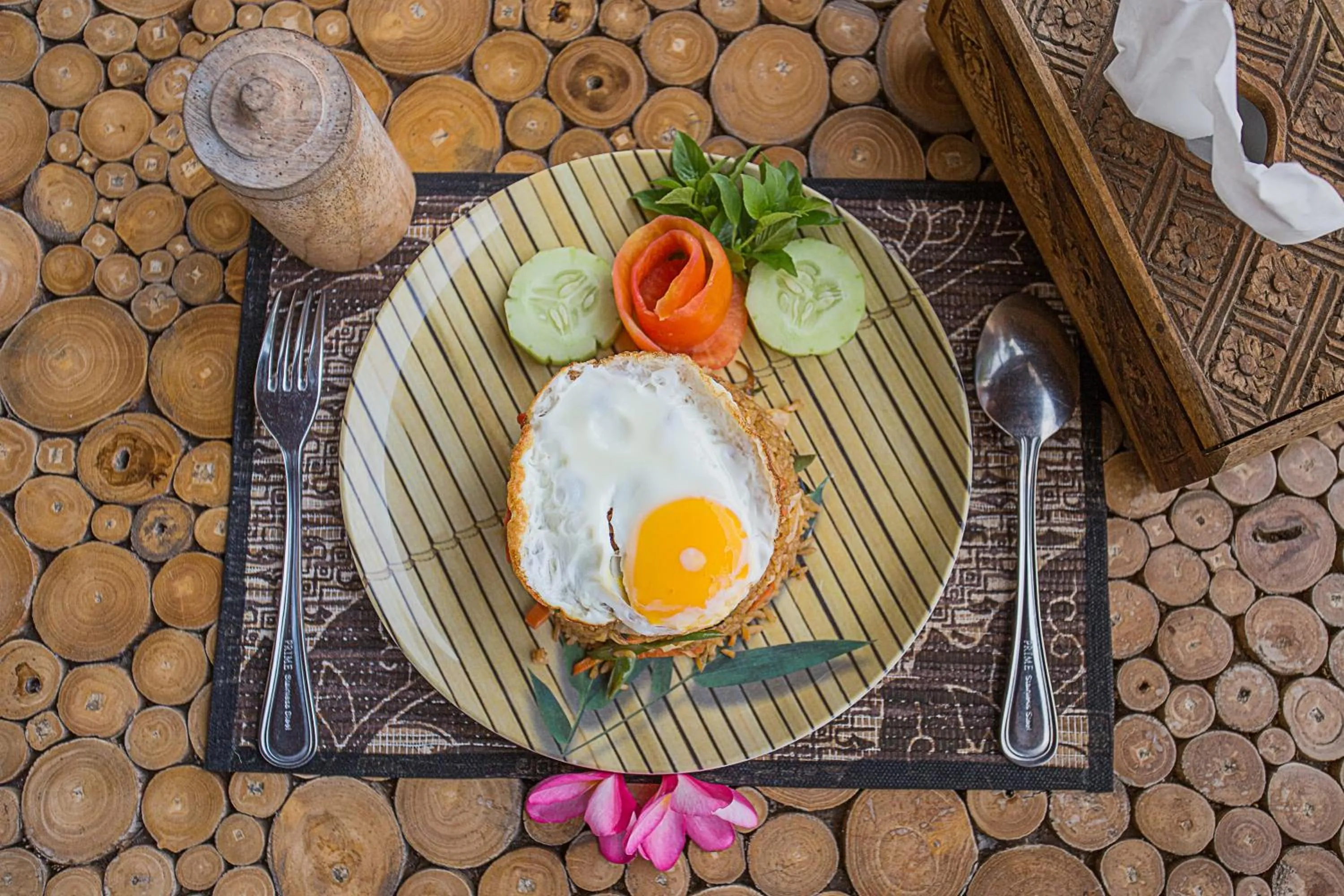 Breakfast in Kabeh Jati Garden Villa & Restaurant