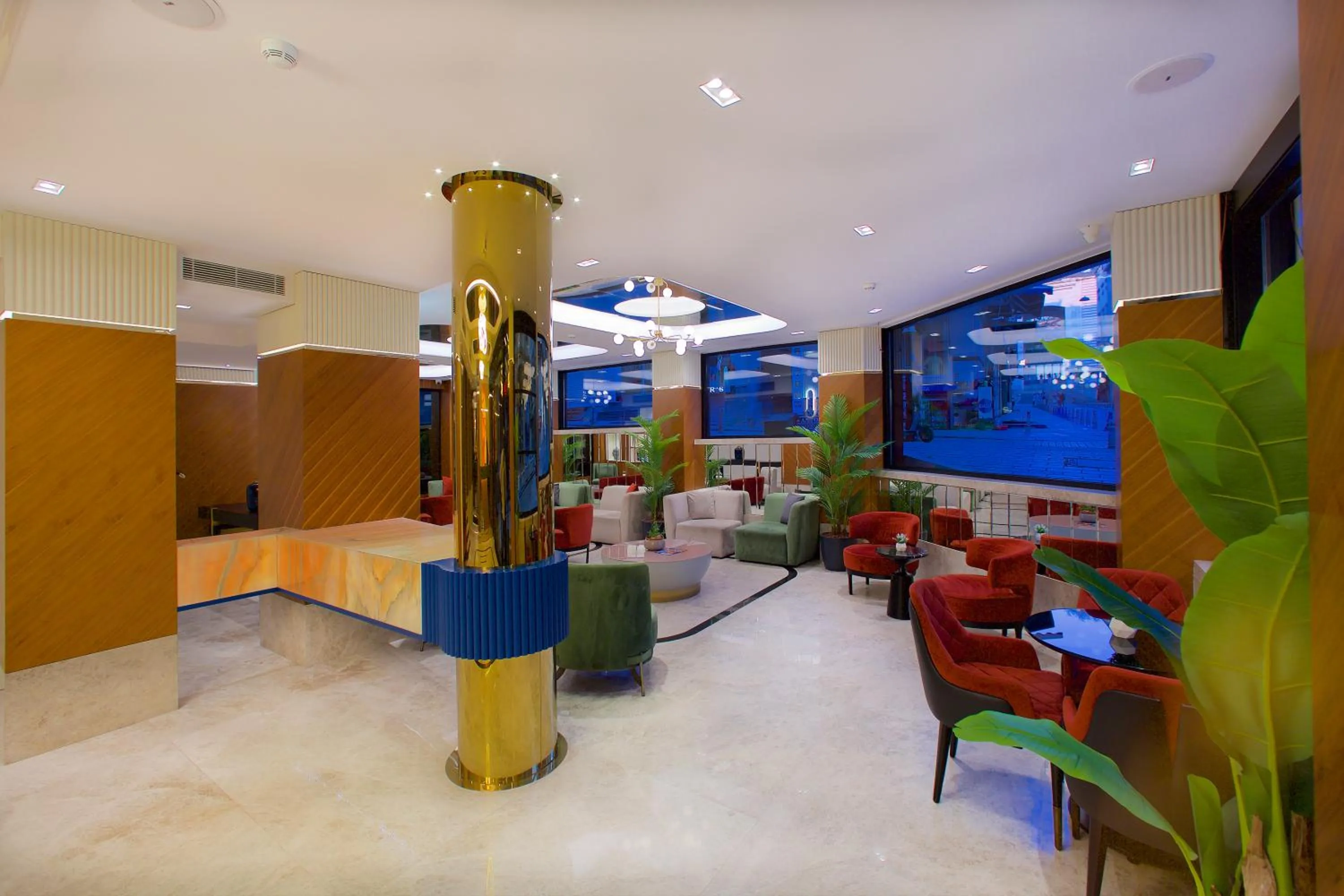 Lobby or reception in Hotel Eyfel