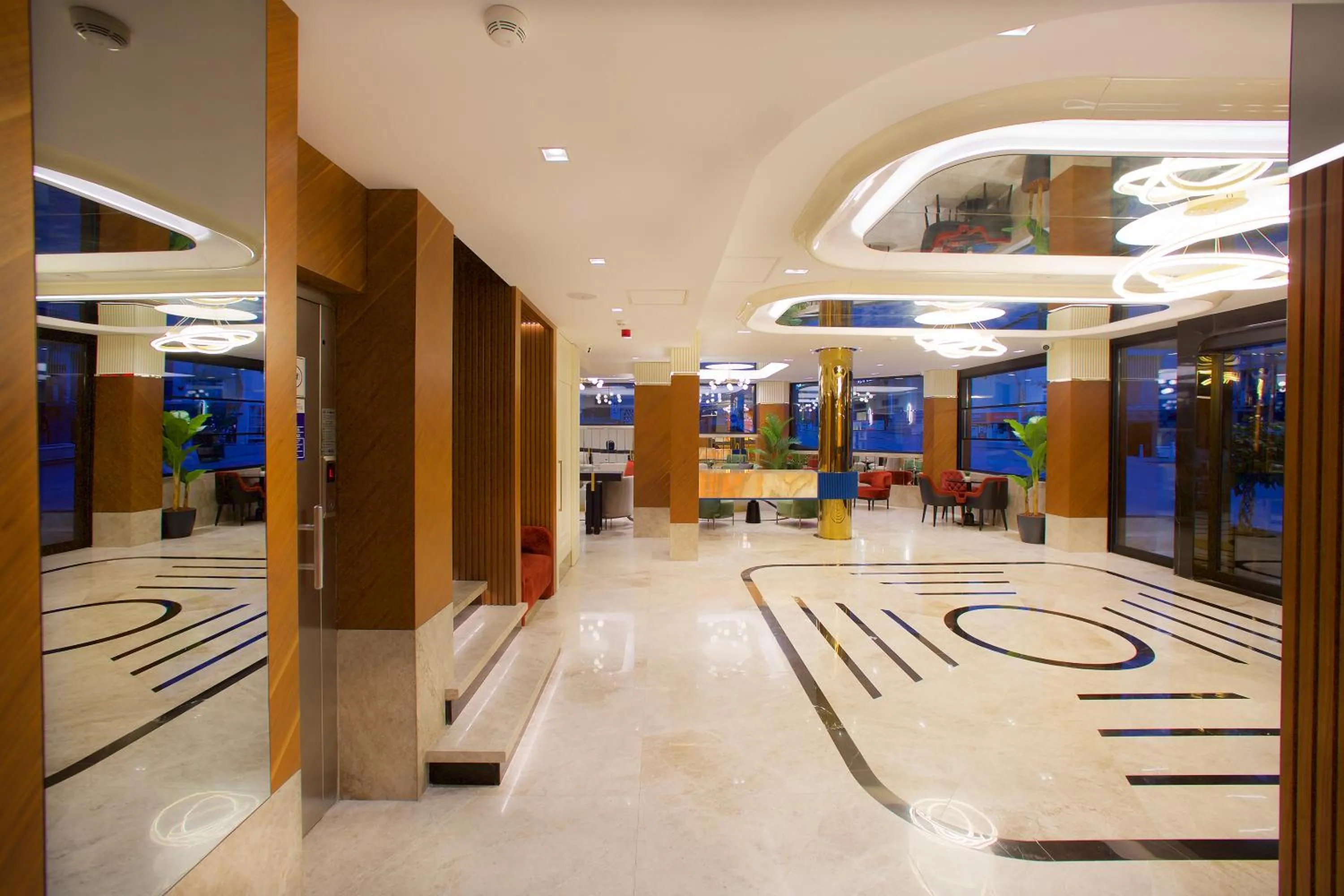 Lobby or reception in Hotel Eyfel