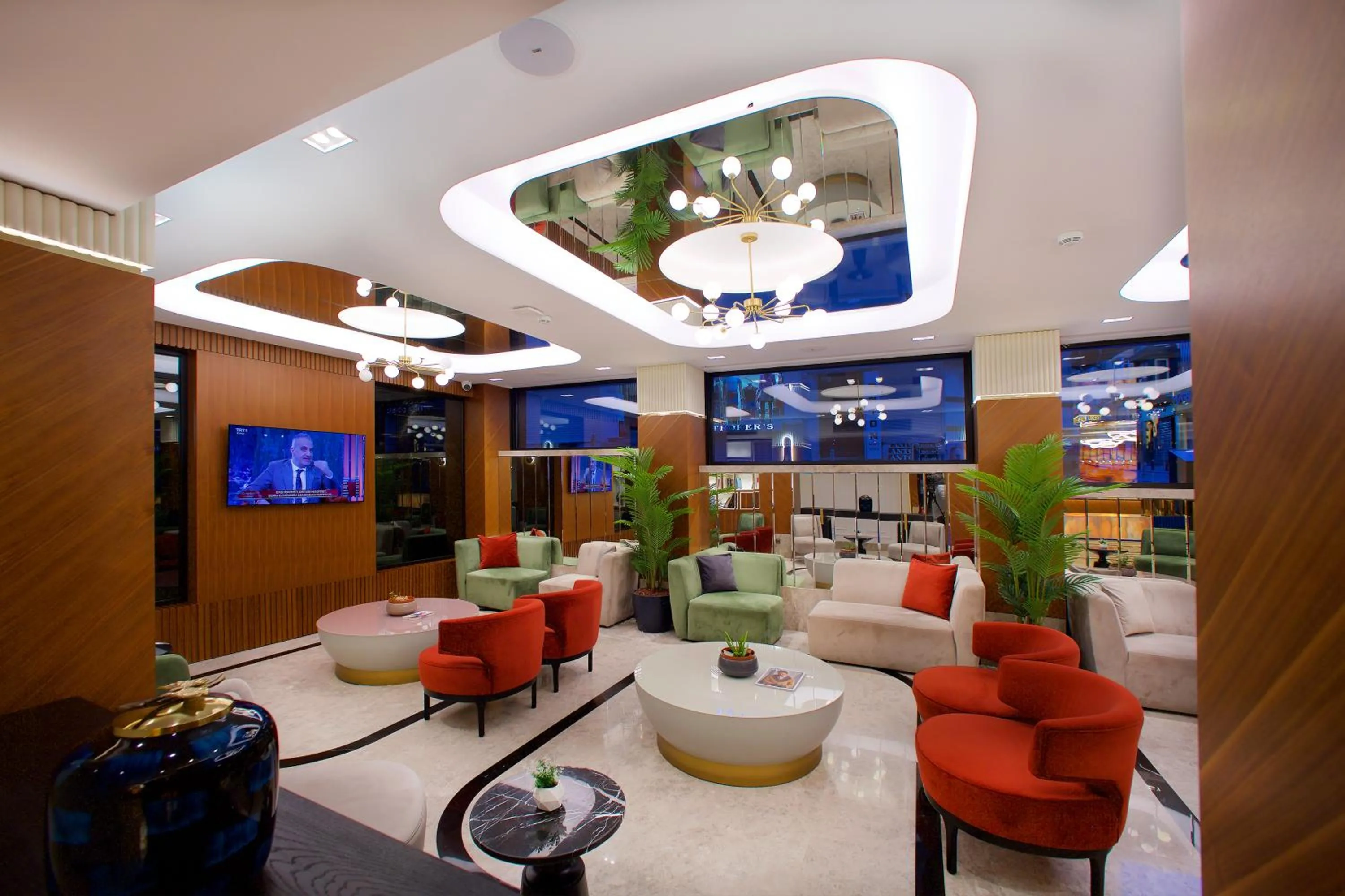 Lobby or reception in Hotel Eyfel