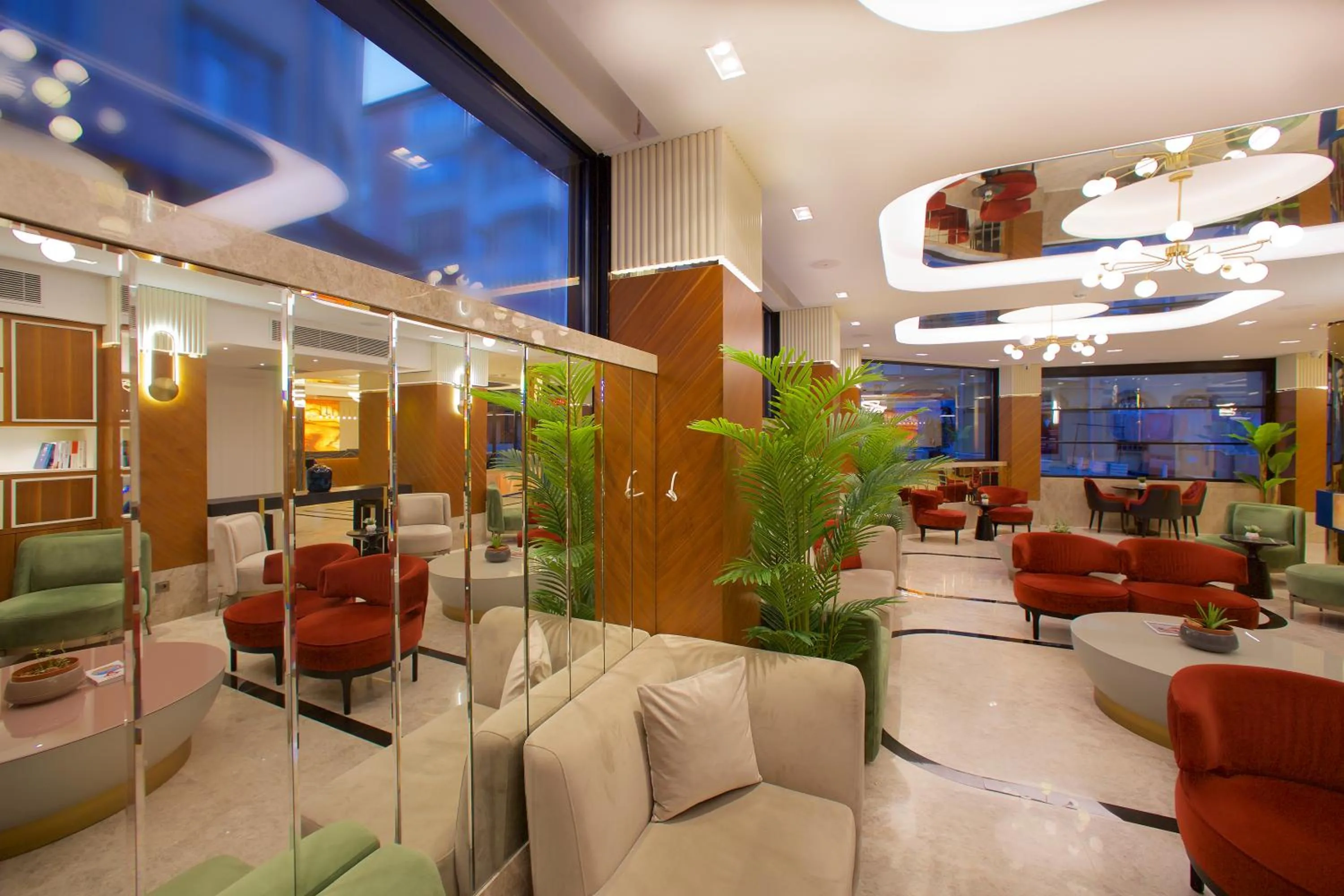 Lobby or reception in Hotel Eyfel