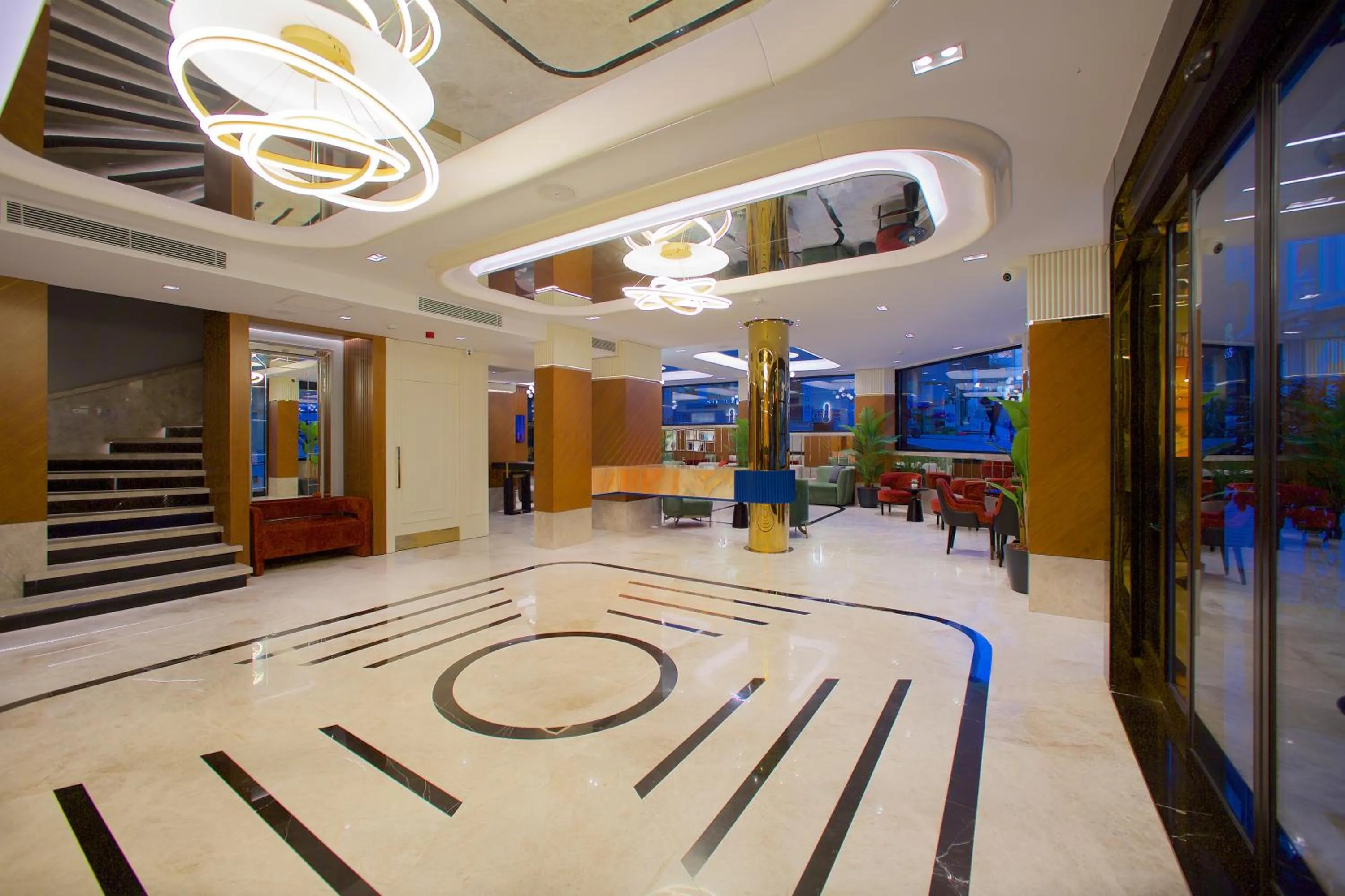 Lobby or reception in Hotel Eyfel