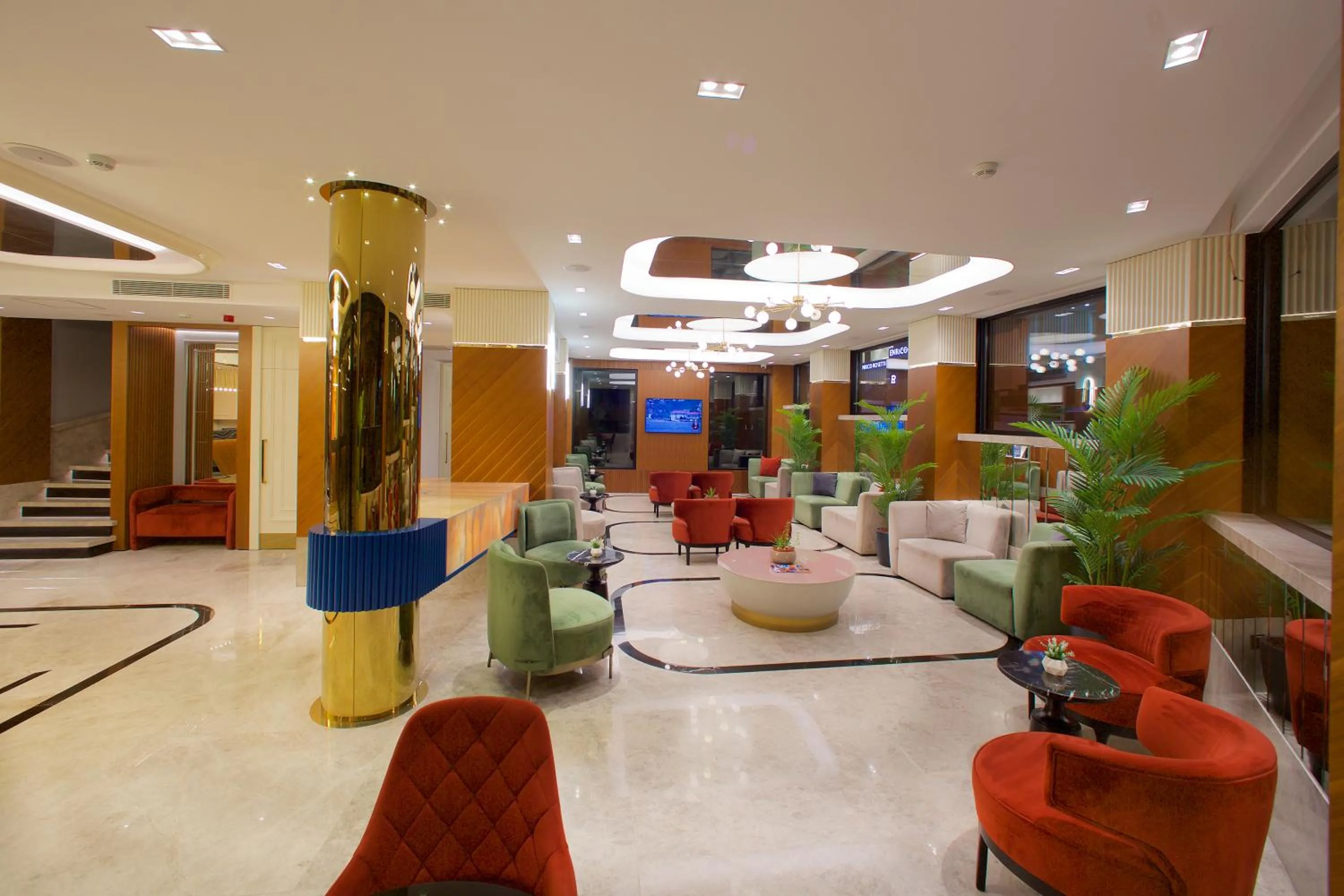 Lobby or reception in Hotel Eyfel