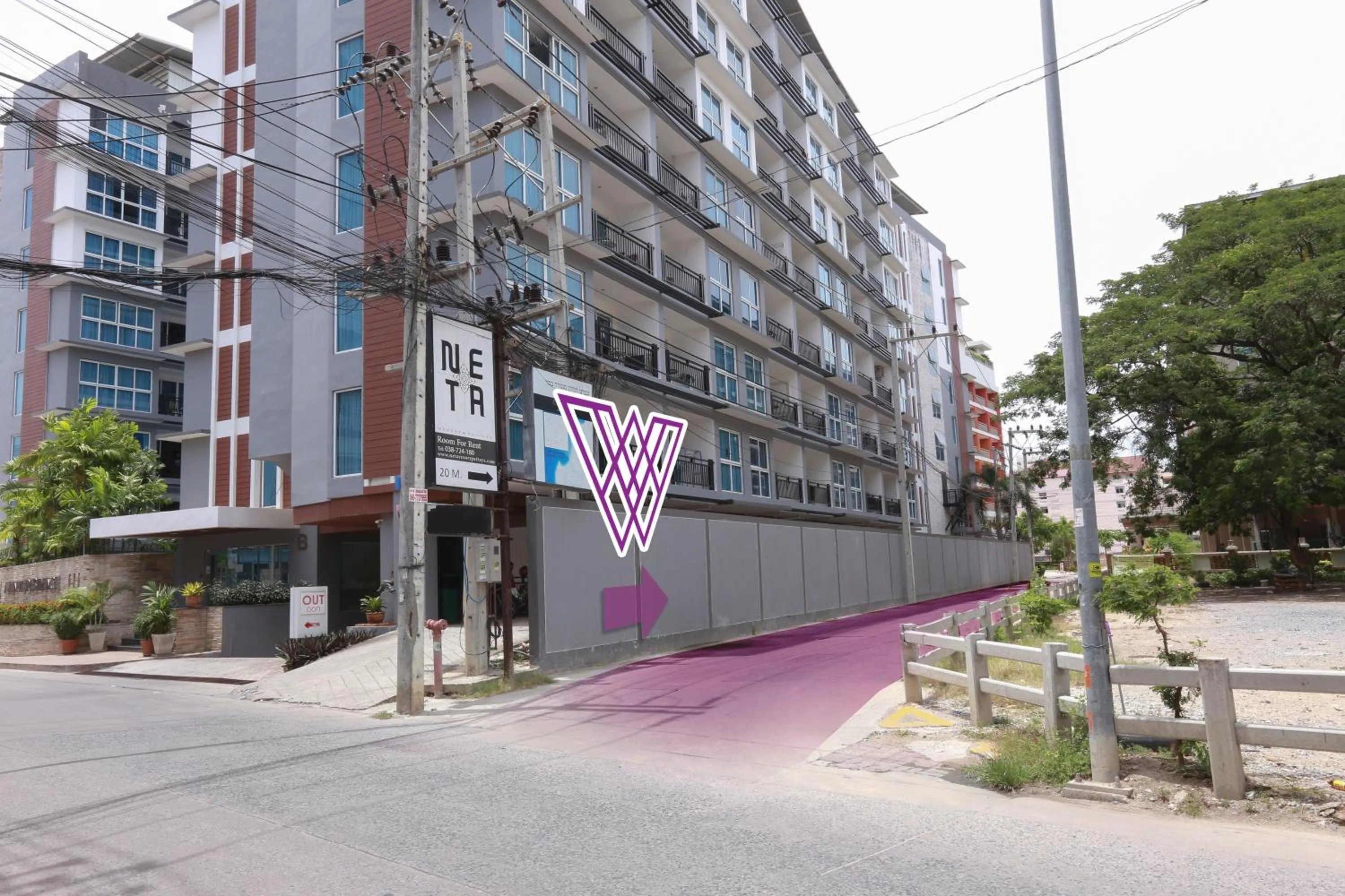 On site in The Whisper Hotel