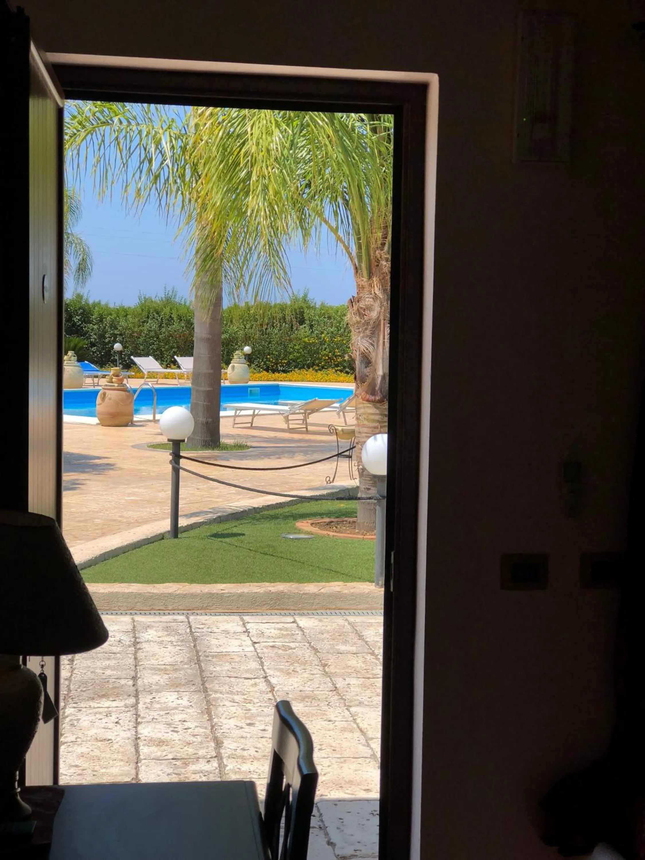 Pool view in Villa Alisia