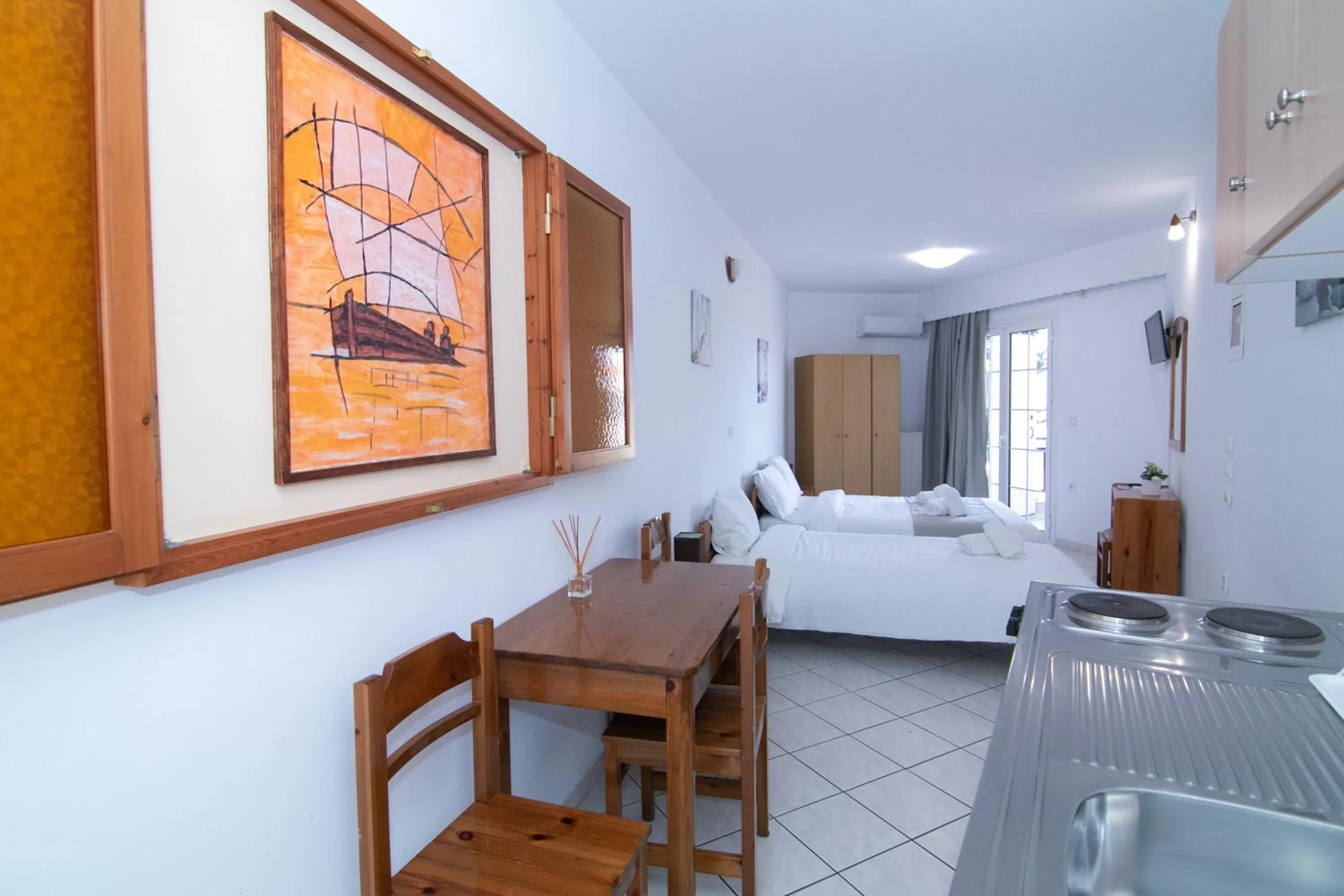 Bed in Malvasia Corner Studios - ex Romeo's House