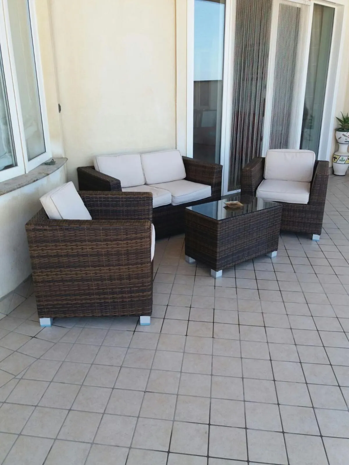 Patio in villa lucia