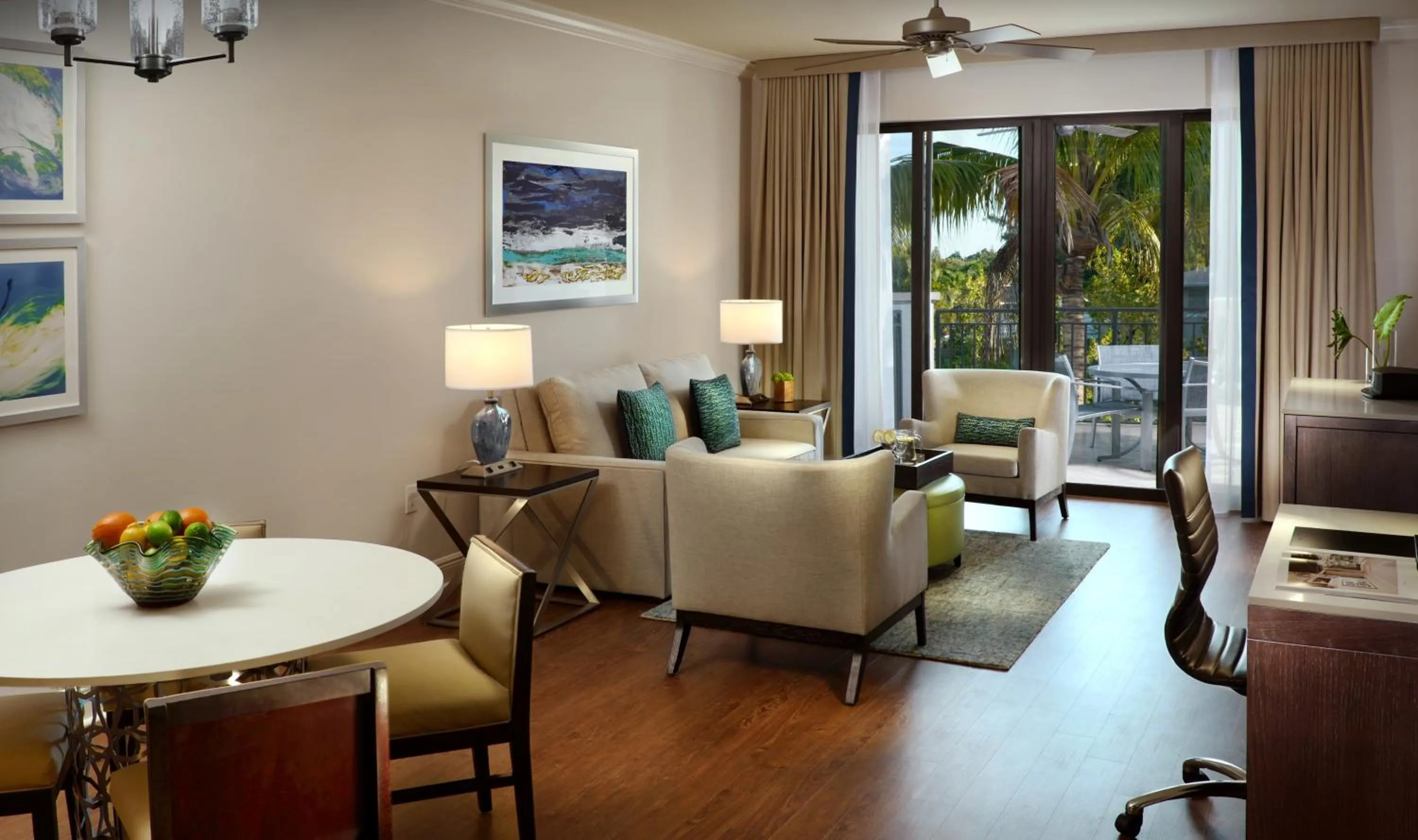 Living room in Naples Bay Resort and Marina