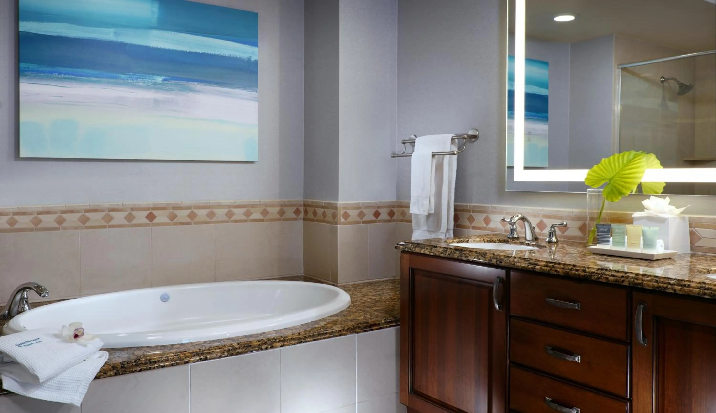 Bathroom in Naples Bay Resort and Marina