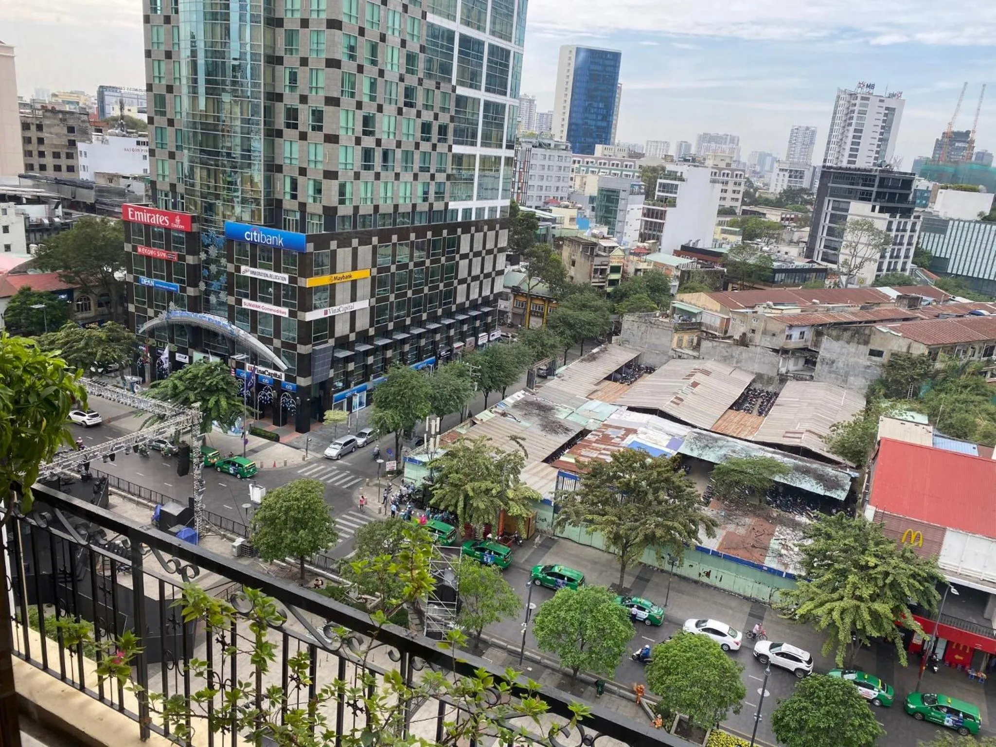 City view in Oscar Saigon Hotel