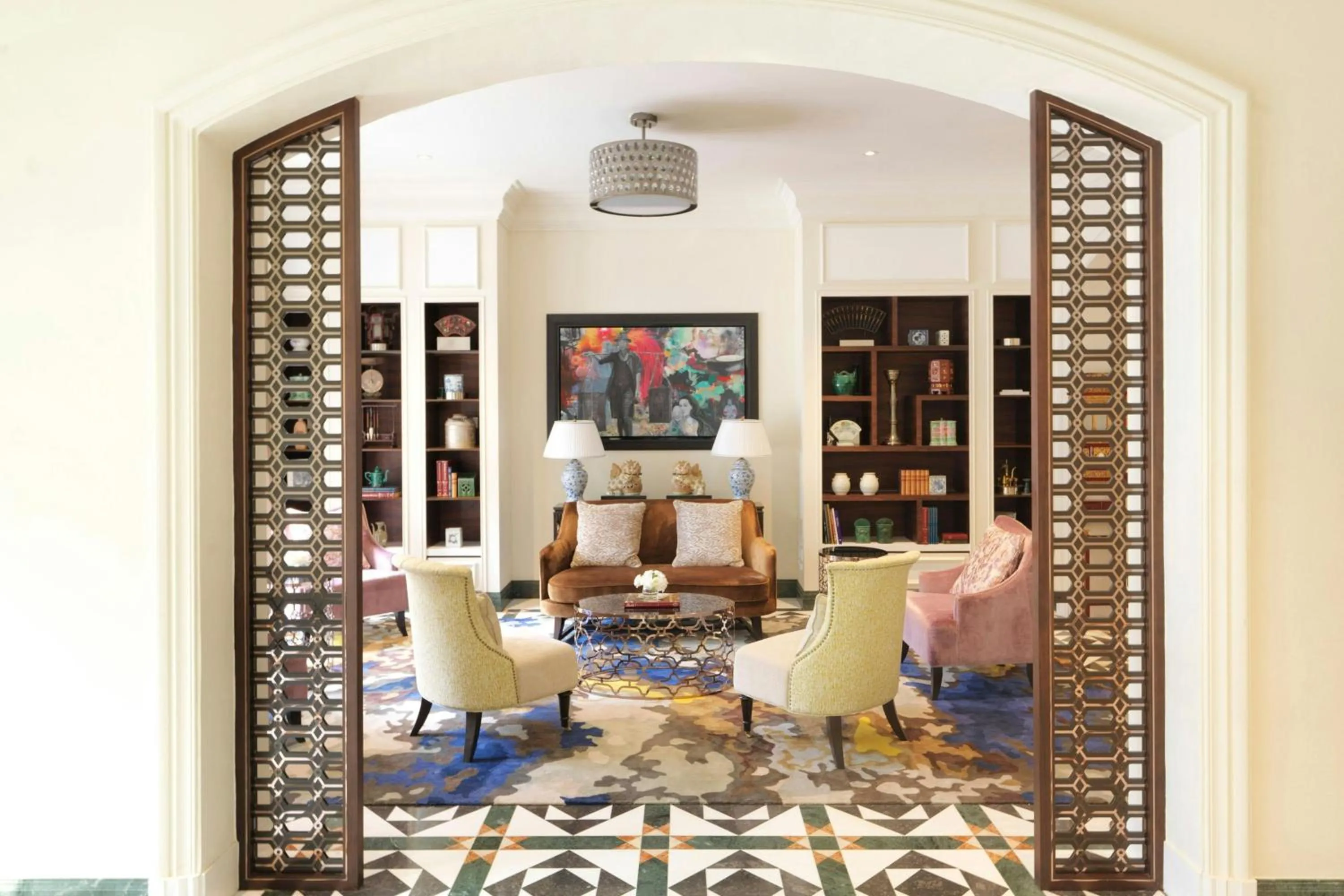 Living room in Frasers House, a Luxury Collection Hotel, Singapore