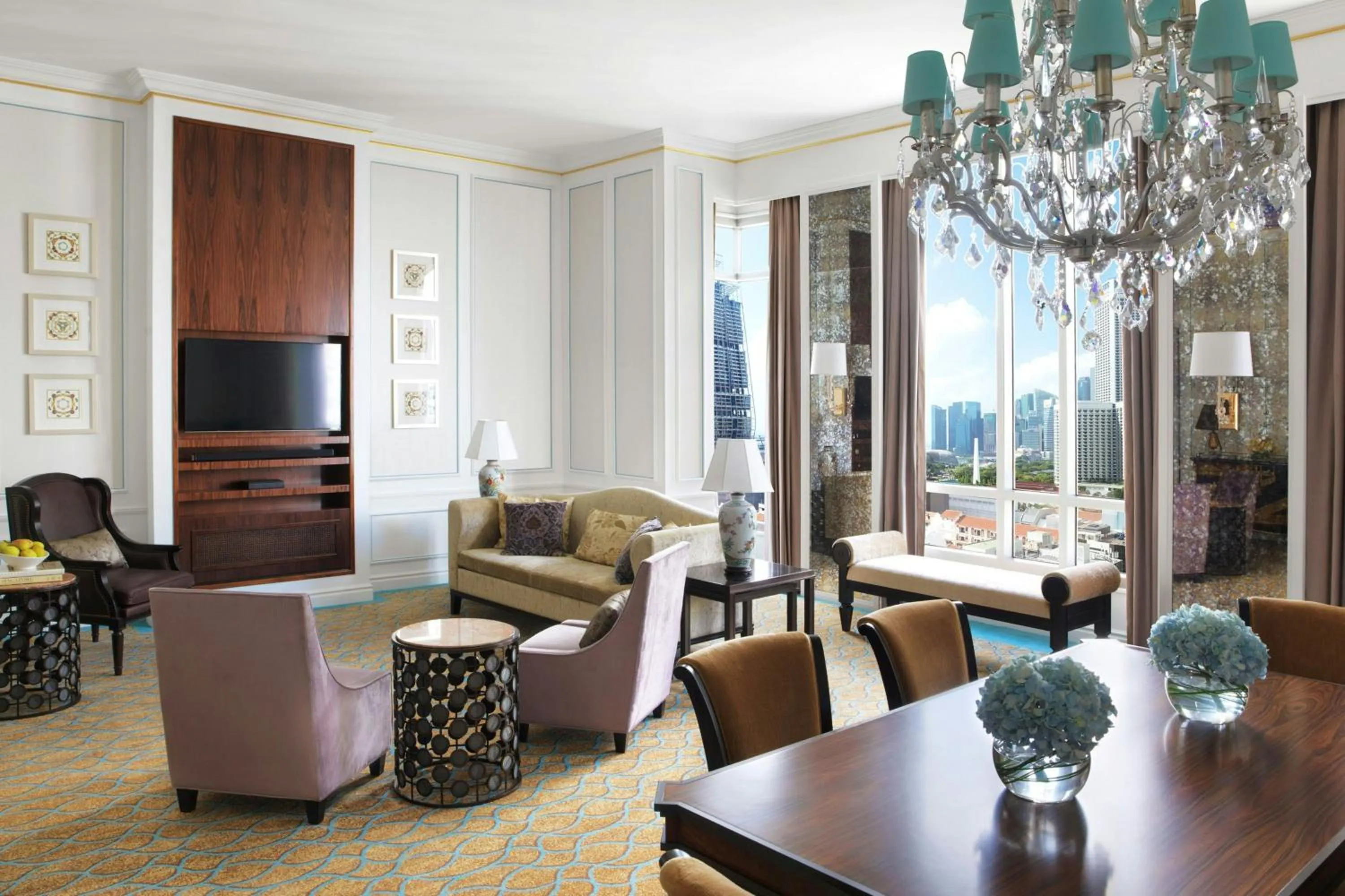 Living room in Frasers House, a Luxury Collection Hotel, Singapore