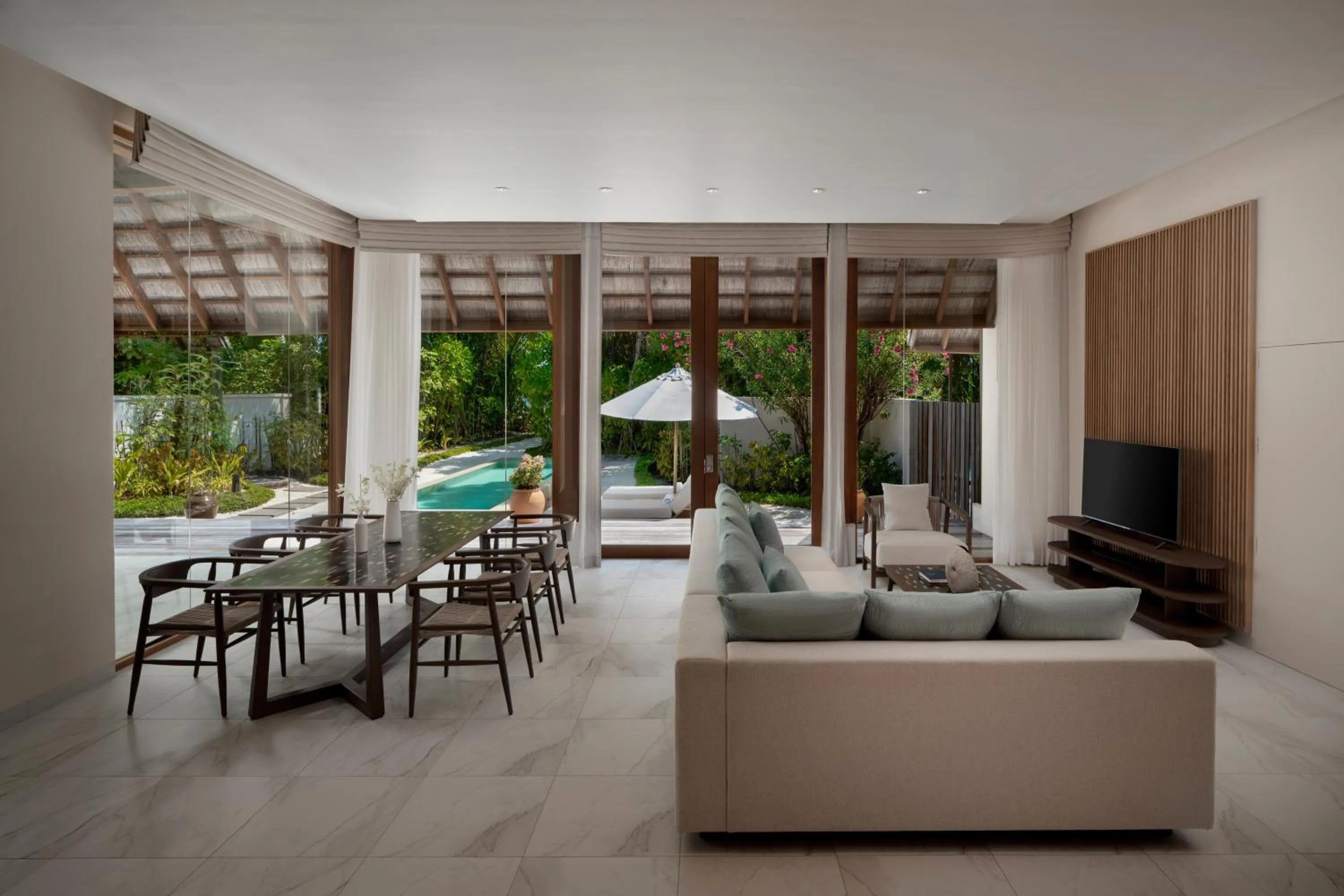 Living room in Conrad Maldives Rangali Island