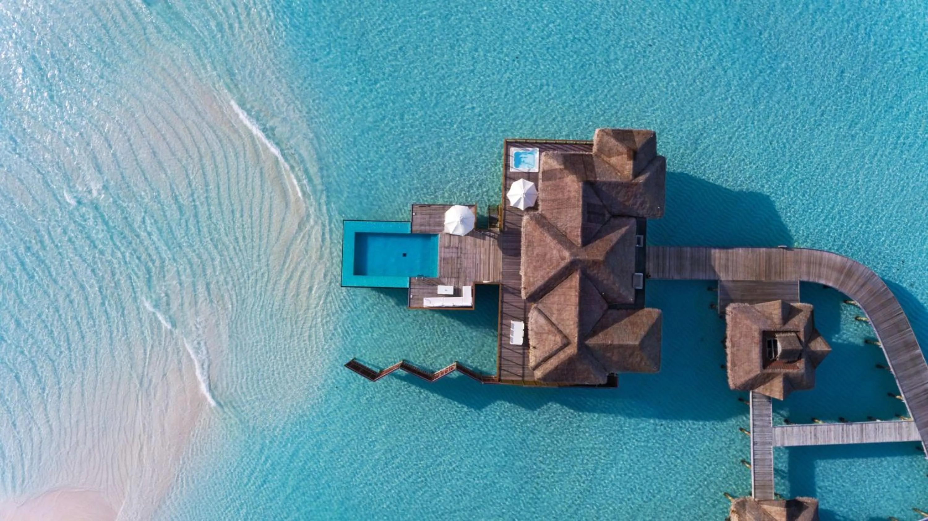 Bird's eye view in Conrad Maldives Rangali Island