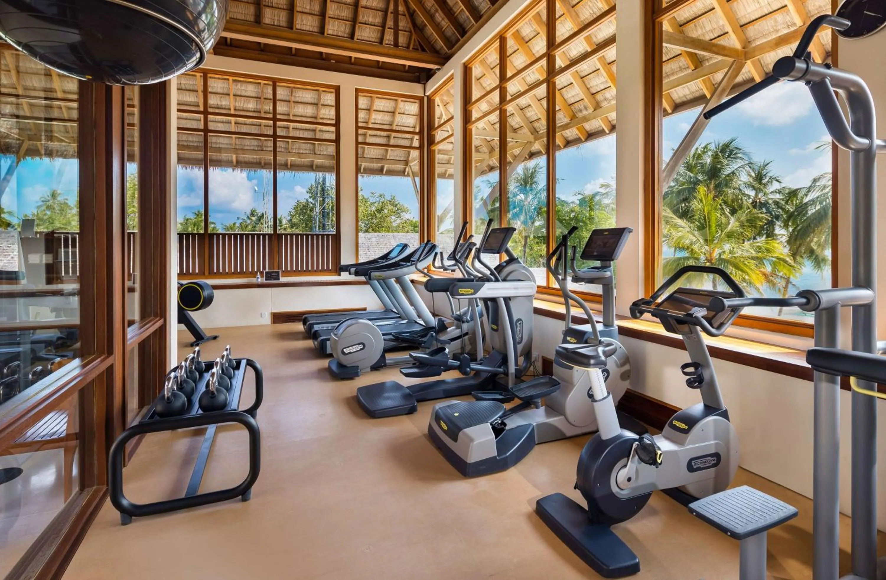 Fitness centre/facilities in Conrad Maldives Rangali Island