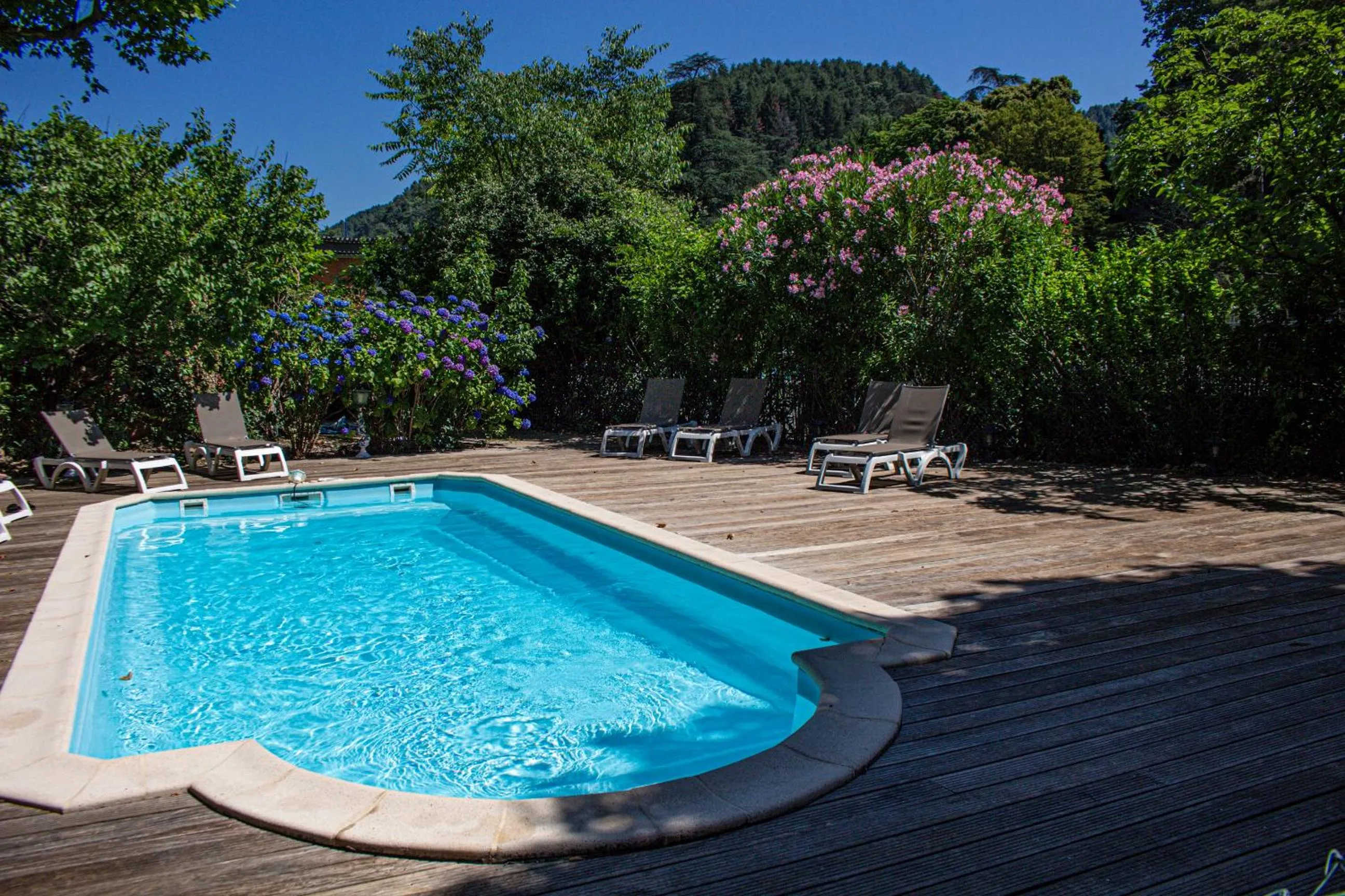 Swimming pool in Hôtel Helvie