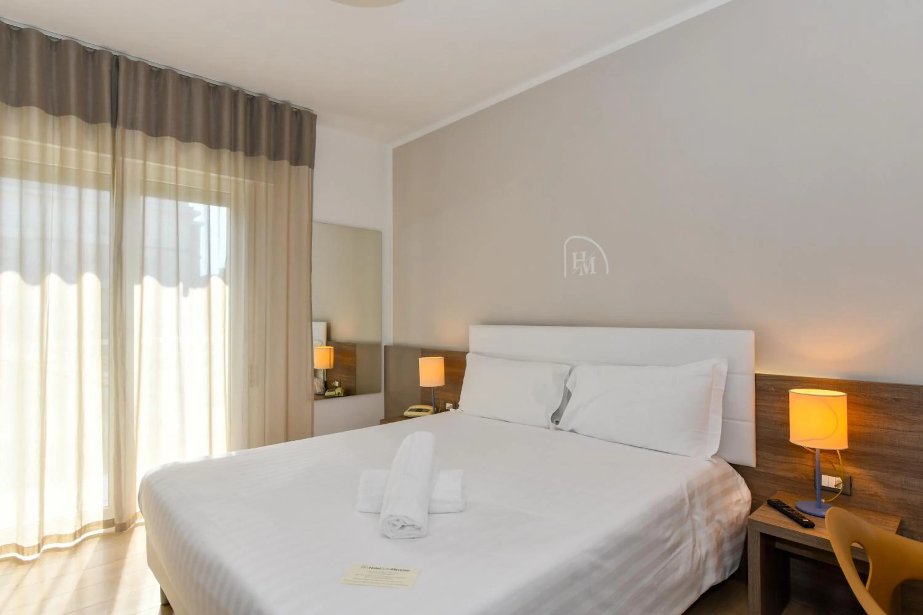 Bed in Hotel Delle Mimose