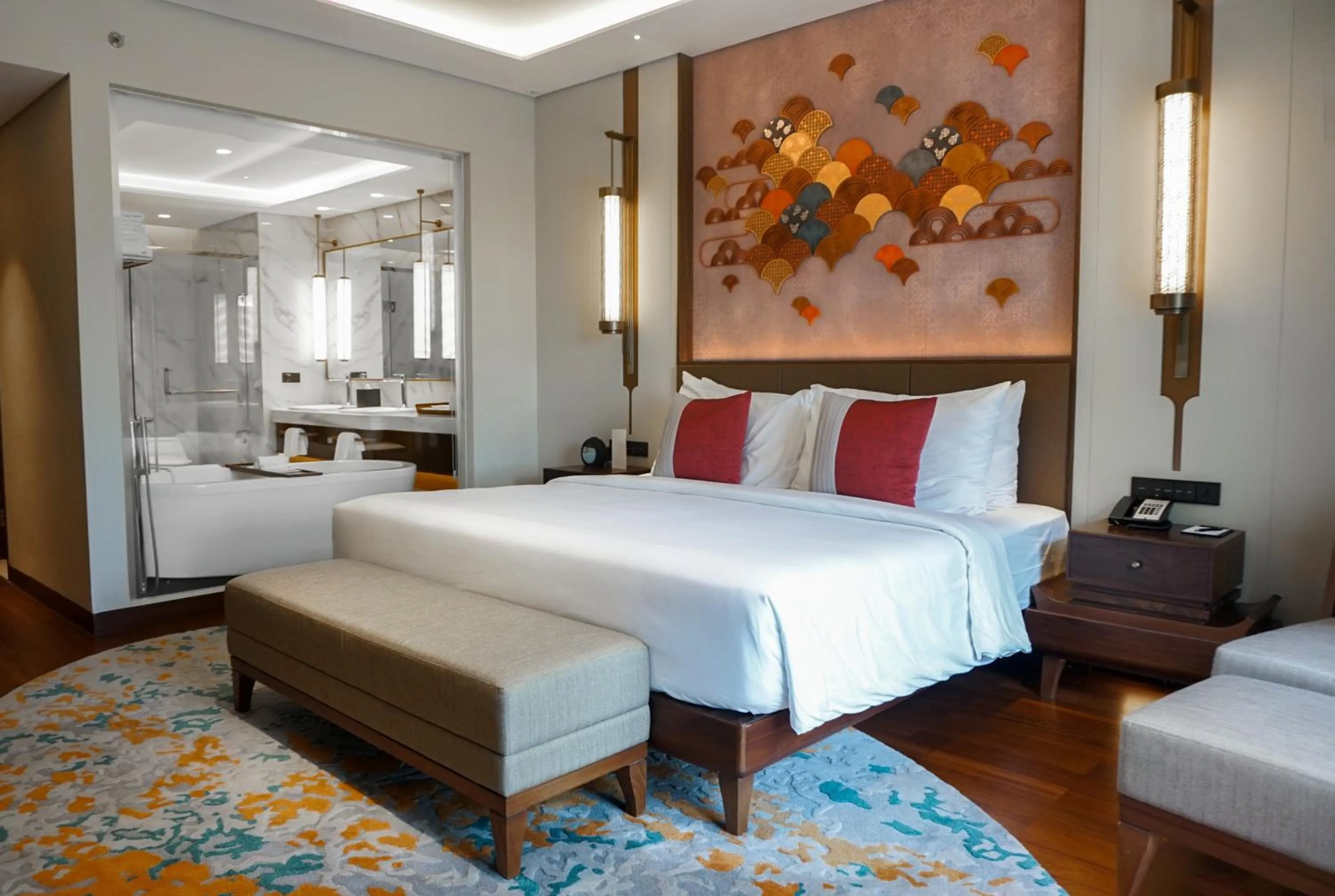 Bed in Mason Pine Hotel Bandung