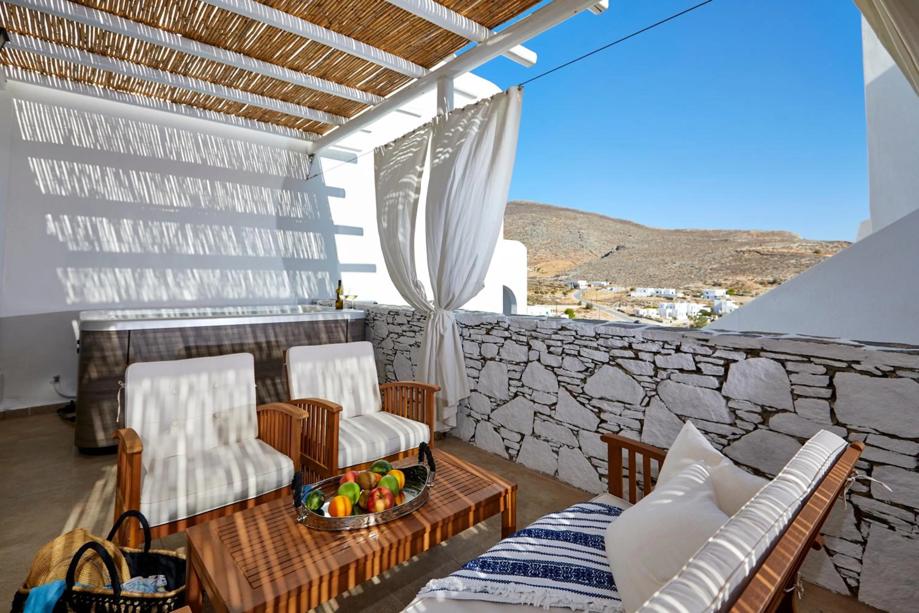 Balcony/Terrace in Vrahos Boutique Hotel