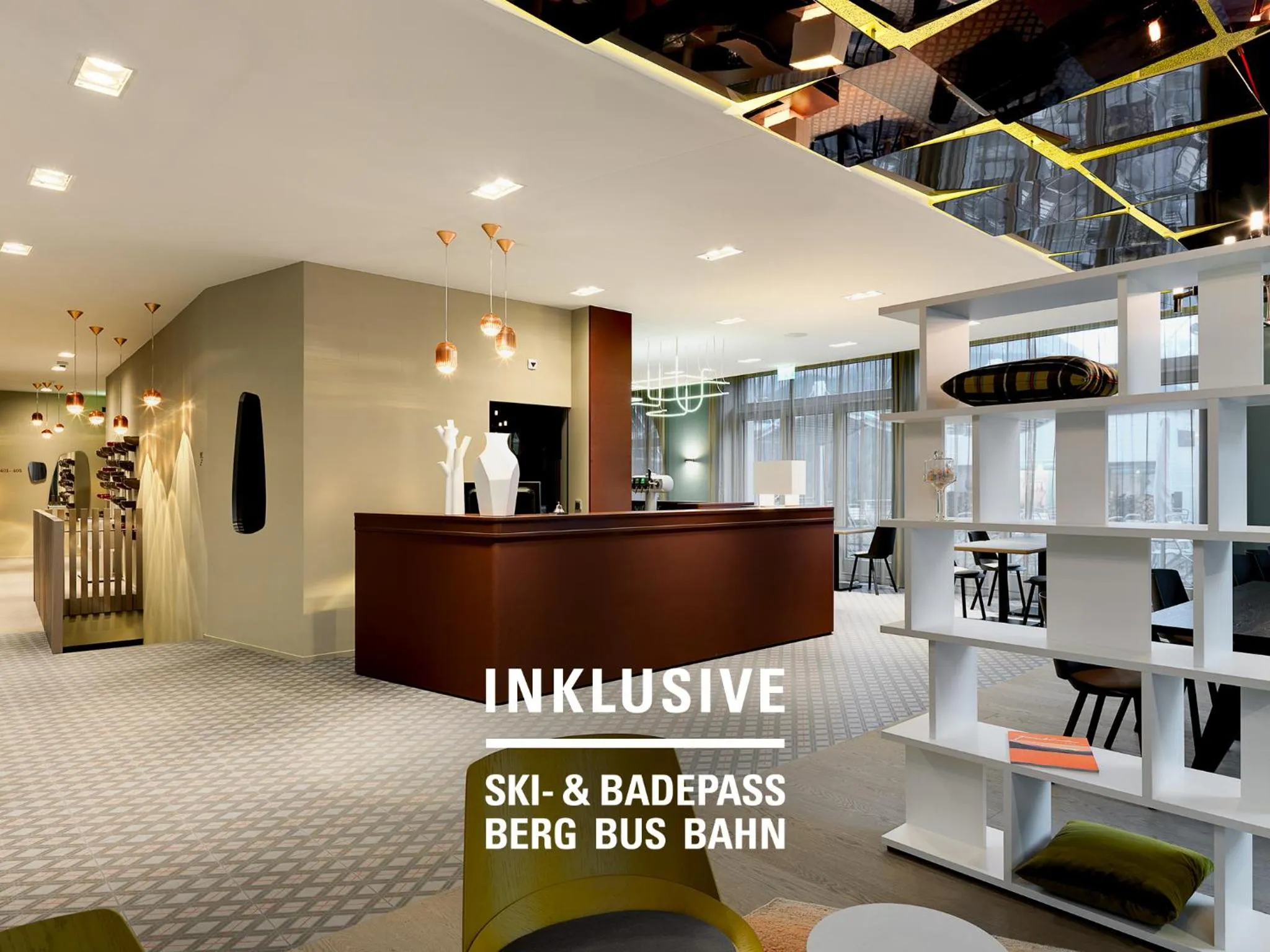 Lobby or reception in Badehotel Belvair
