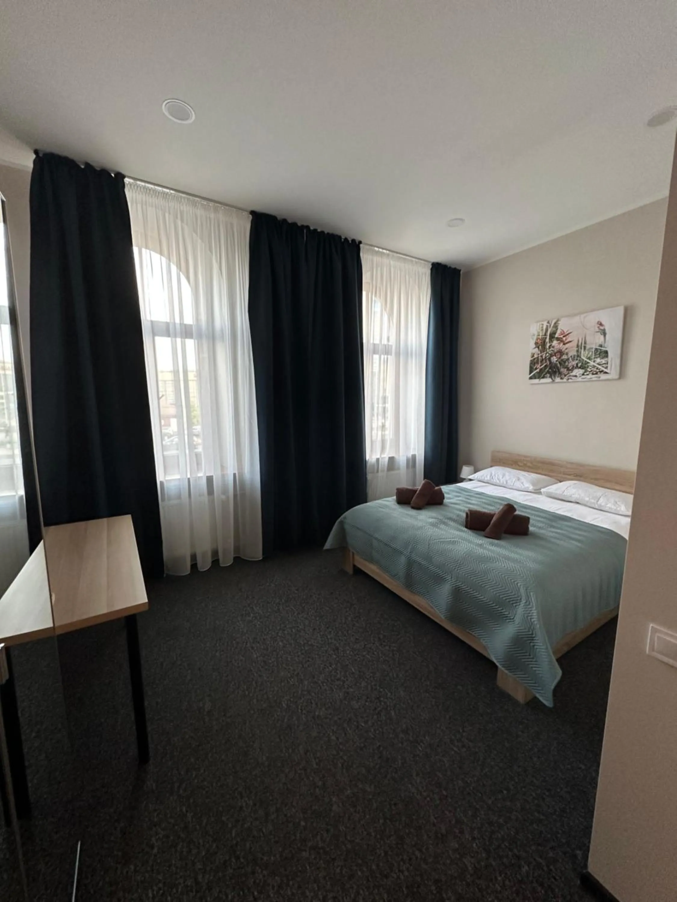 Bed in Nika Apart hotel