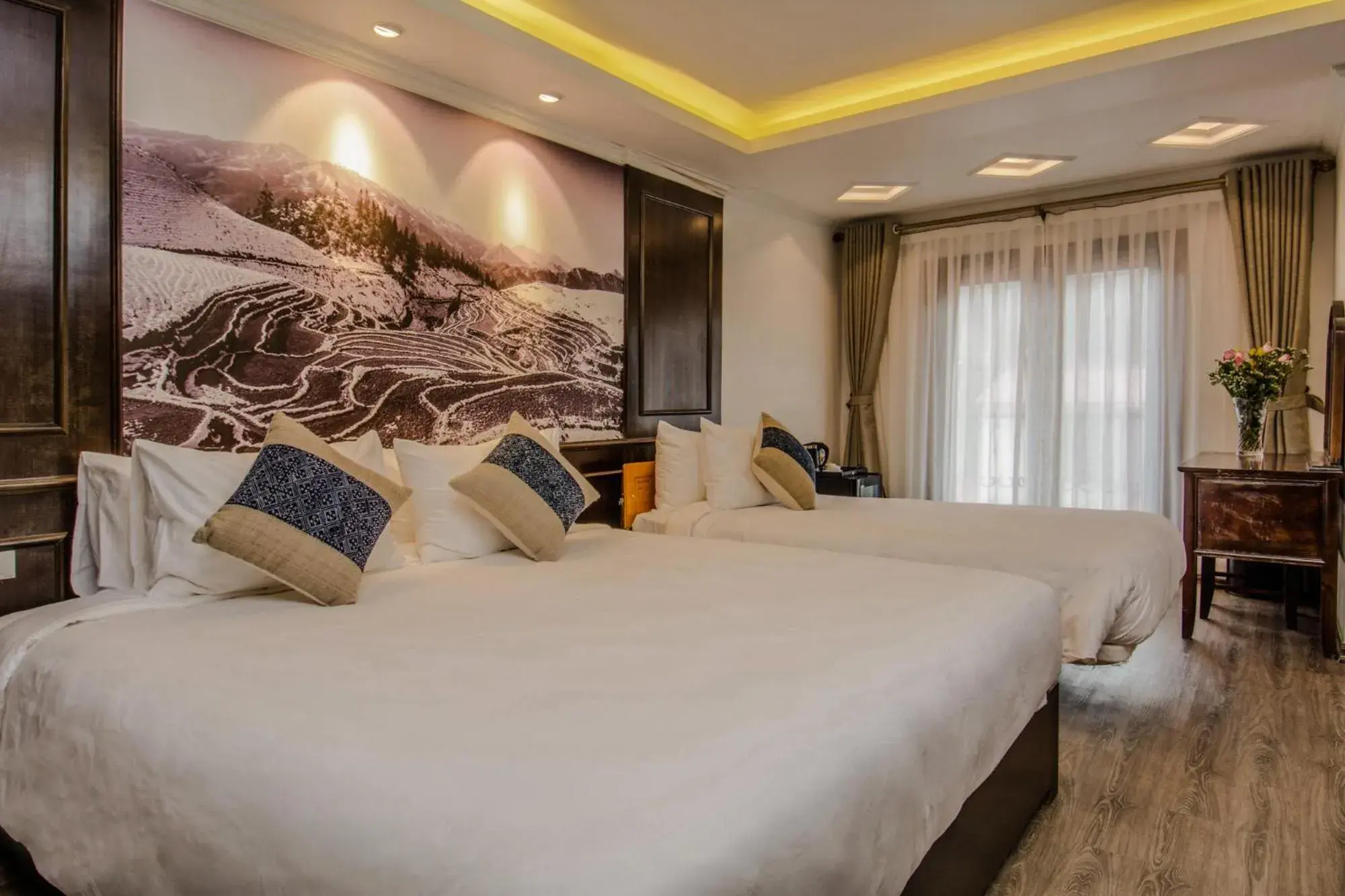 Triple Room with Mountain View in Delta Sapa Hotel - Old Quarter Center Triple Room with Mountain View in Delta Sapa Hotel - Old Quarter Center