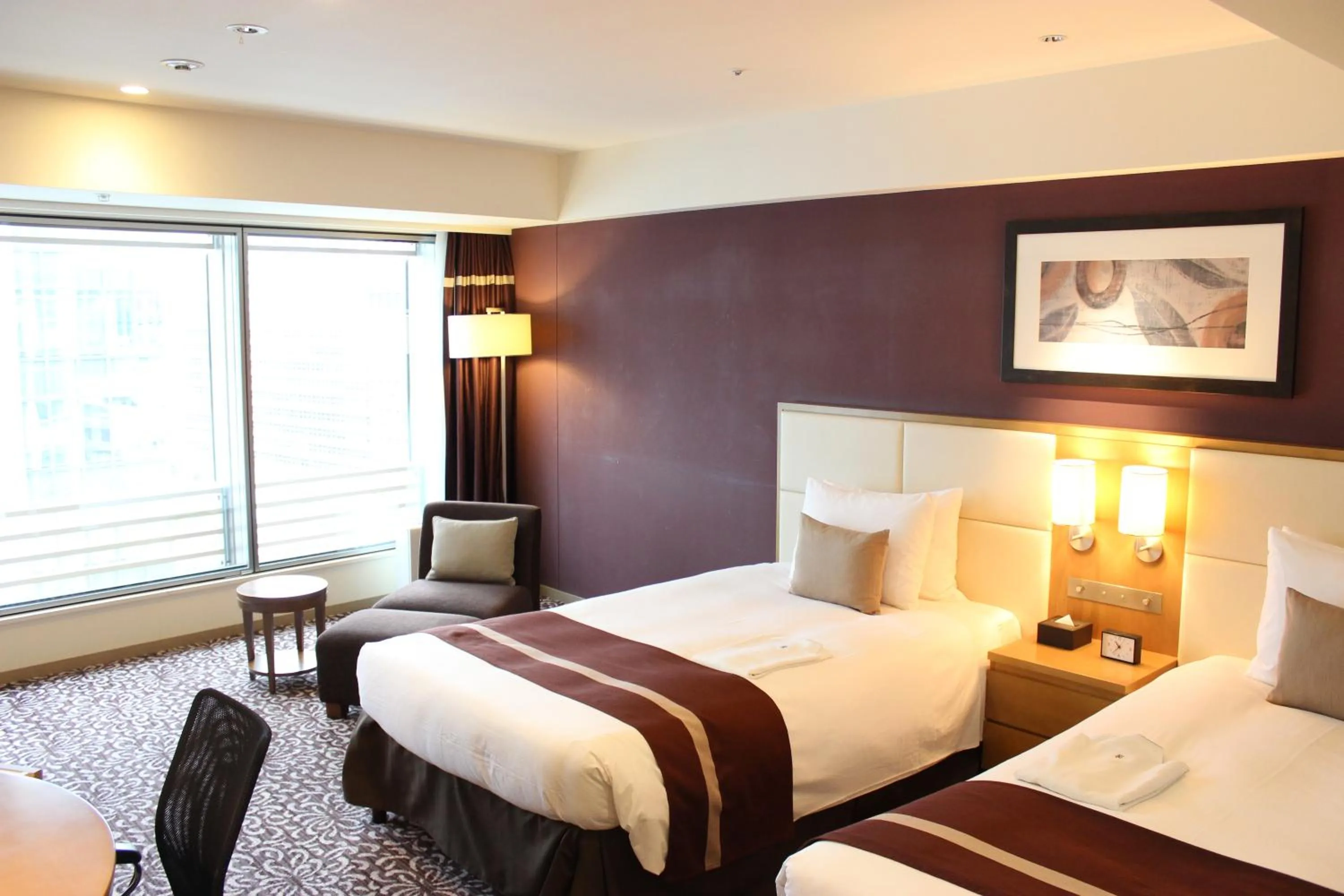 Bed in Hotel Ryumeikan Tokyo