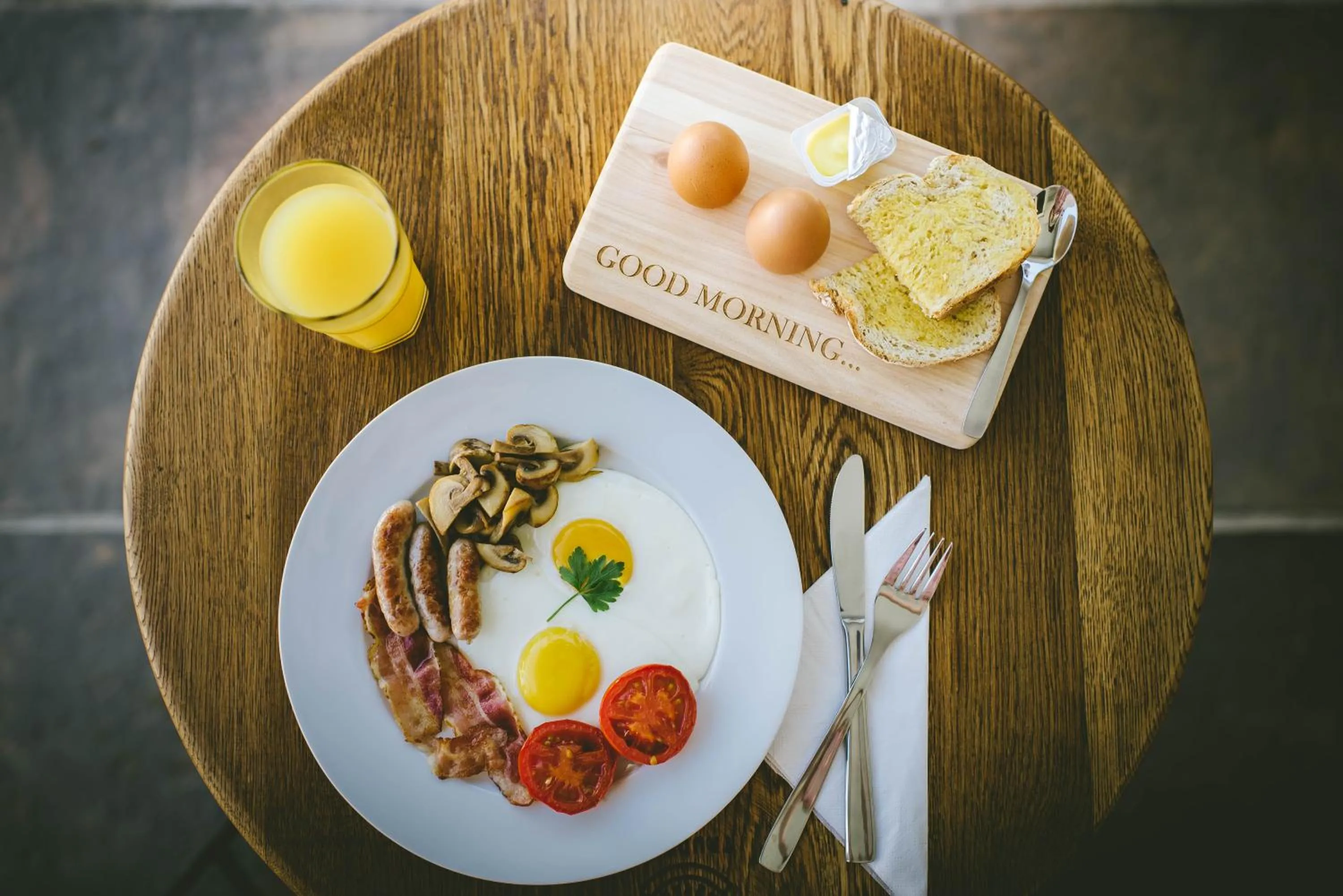 Food and drinks in The Victorian Goose