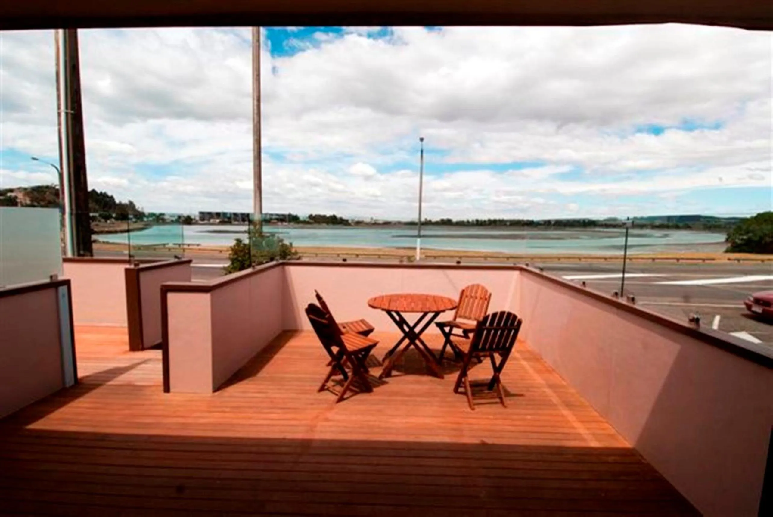 Patio in Marineland Beachfront Accommodation