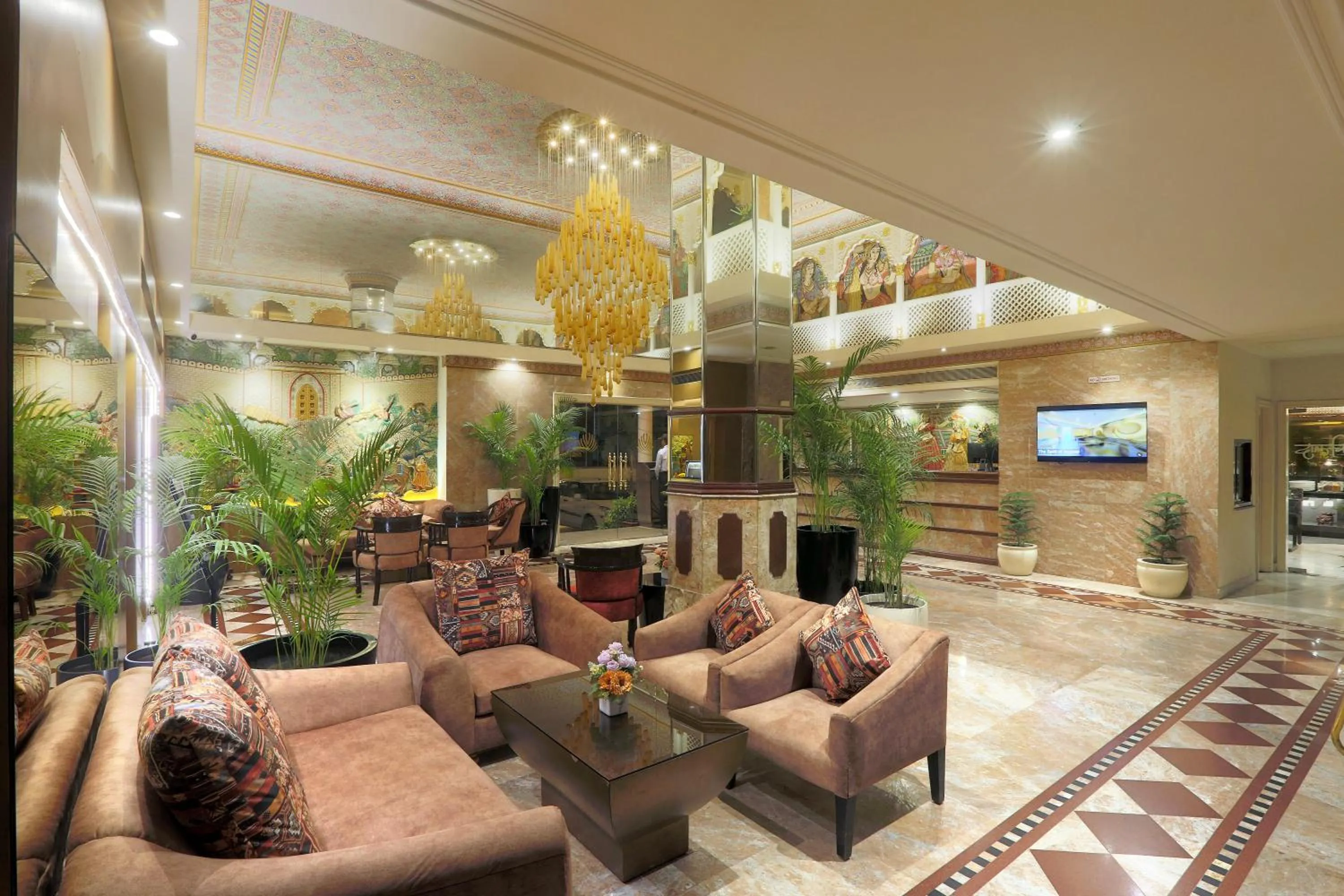 Seating area in Vesta Maurya Palace