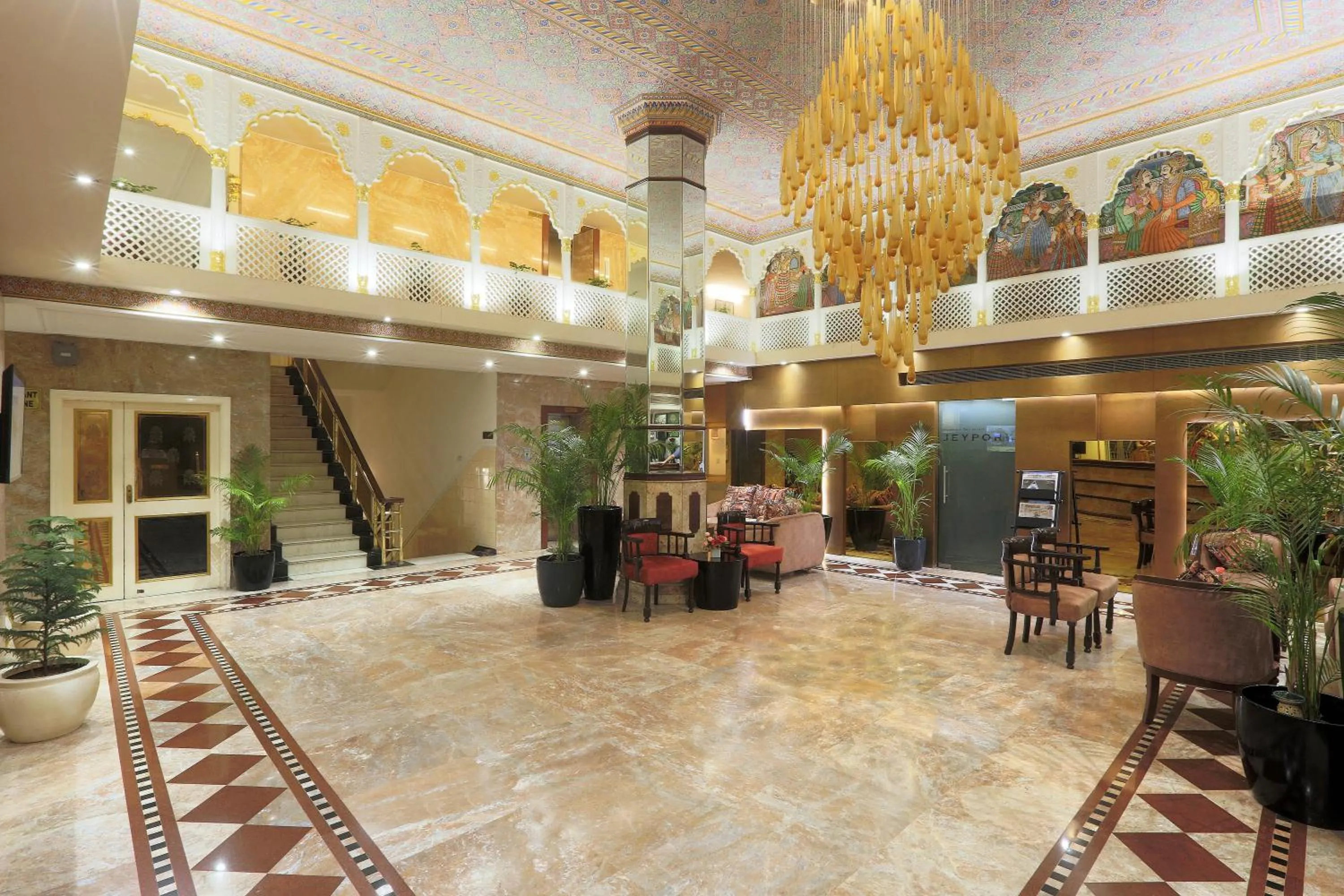 Lobby or reception in Vesta Maurya Palace