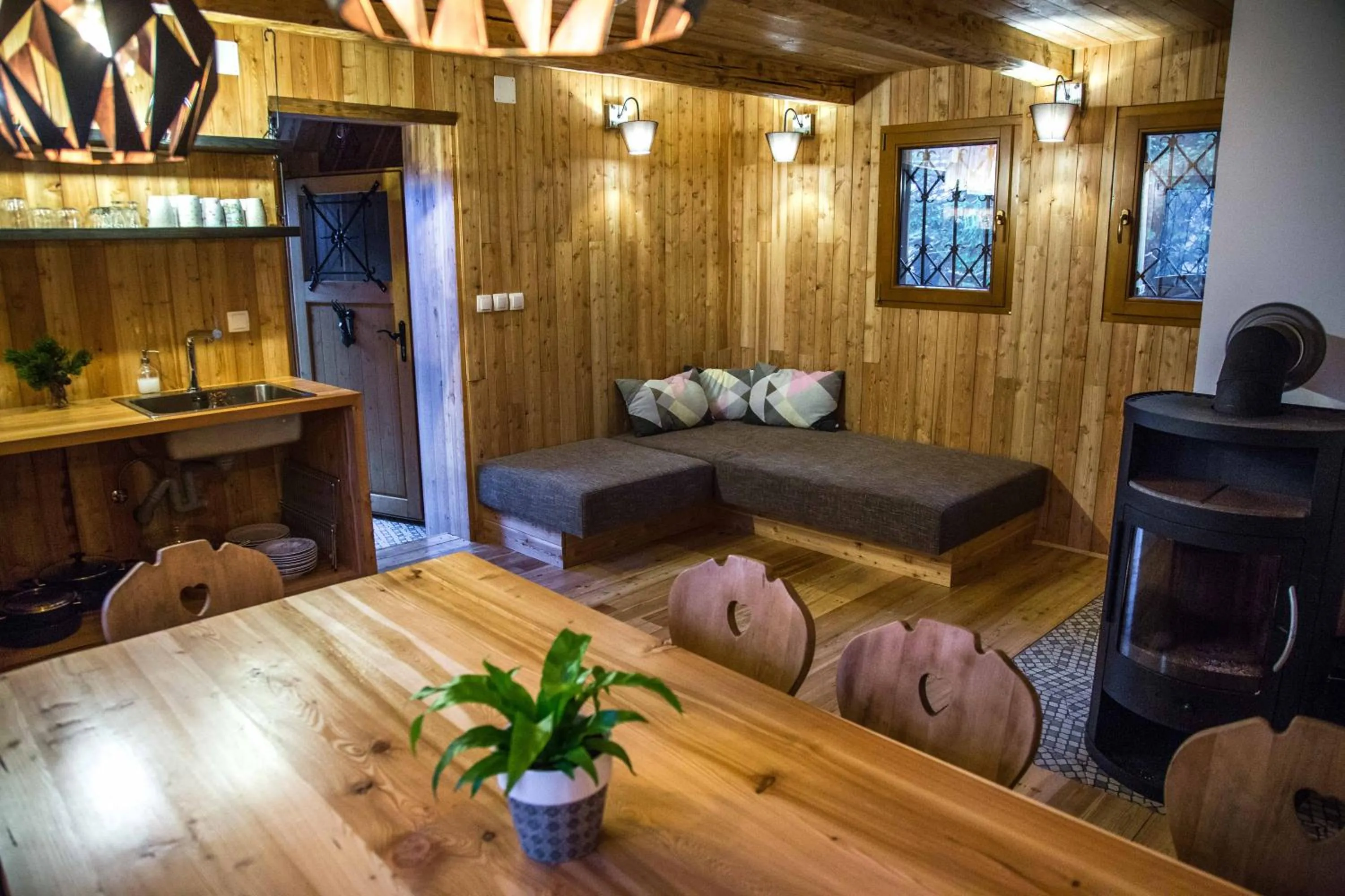 Kitchen or kitchenette in Koča Bistra - Velika planina