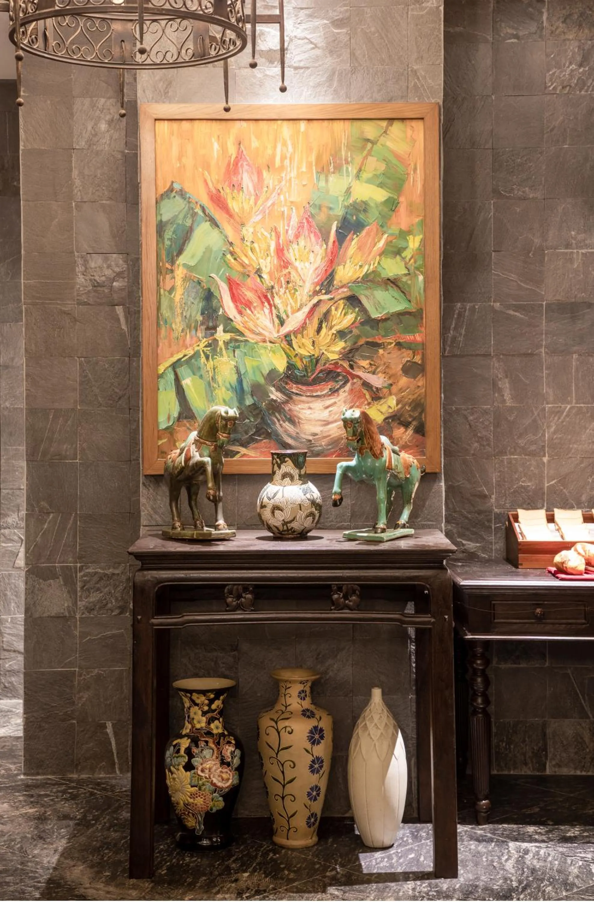 Decorative detail in Amanaki Saigon Boutique Hotel