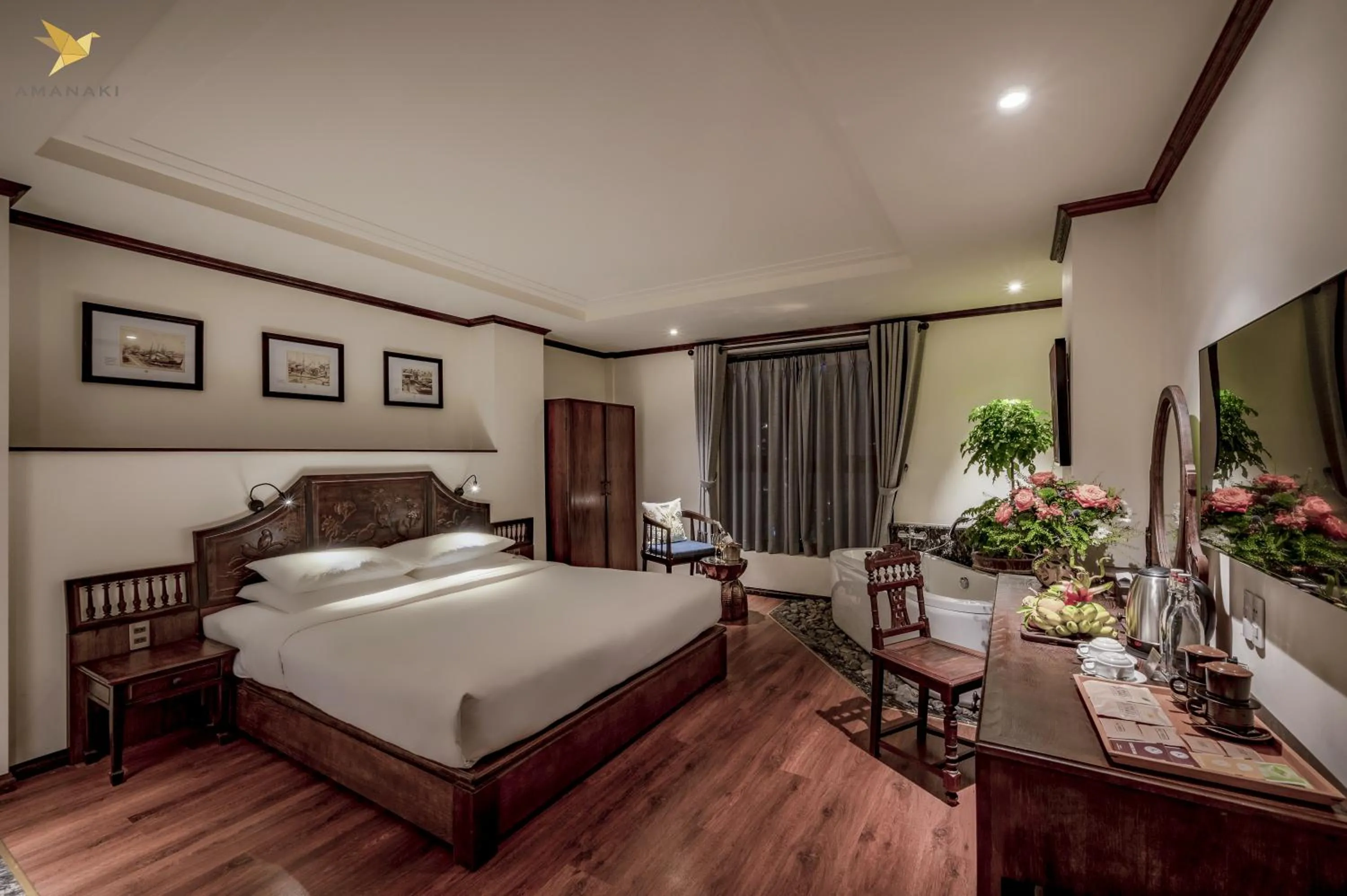 Photo of the whole room, Bed in Amanaki Saigon Boutique Hotel