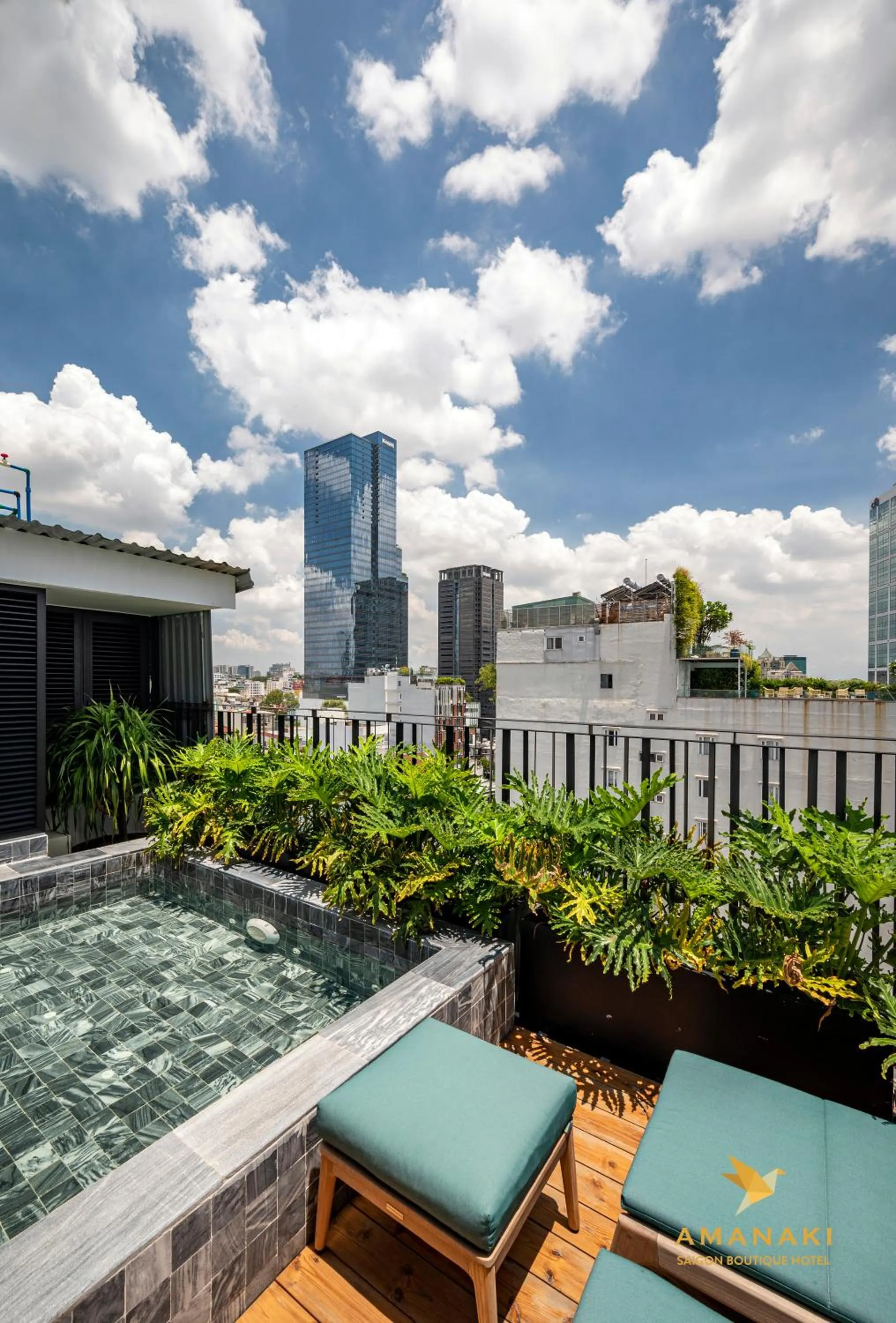 City view in Amanaki Saigon Boutique Hotel