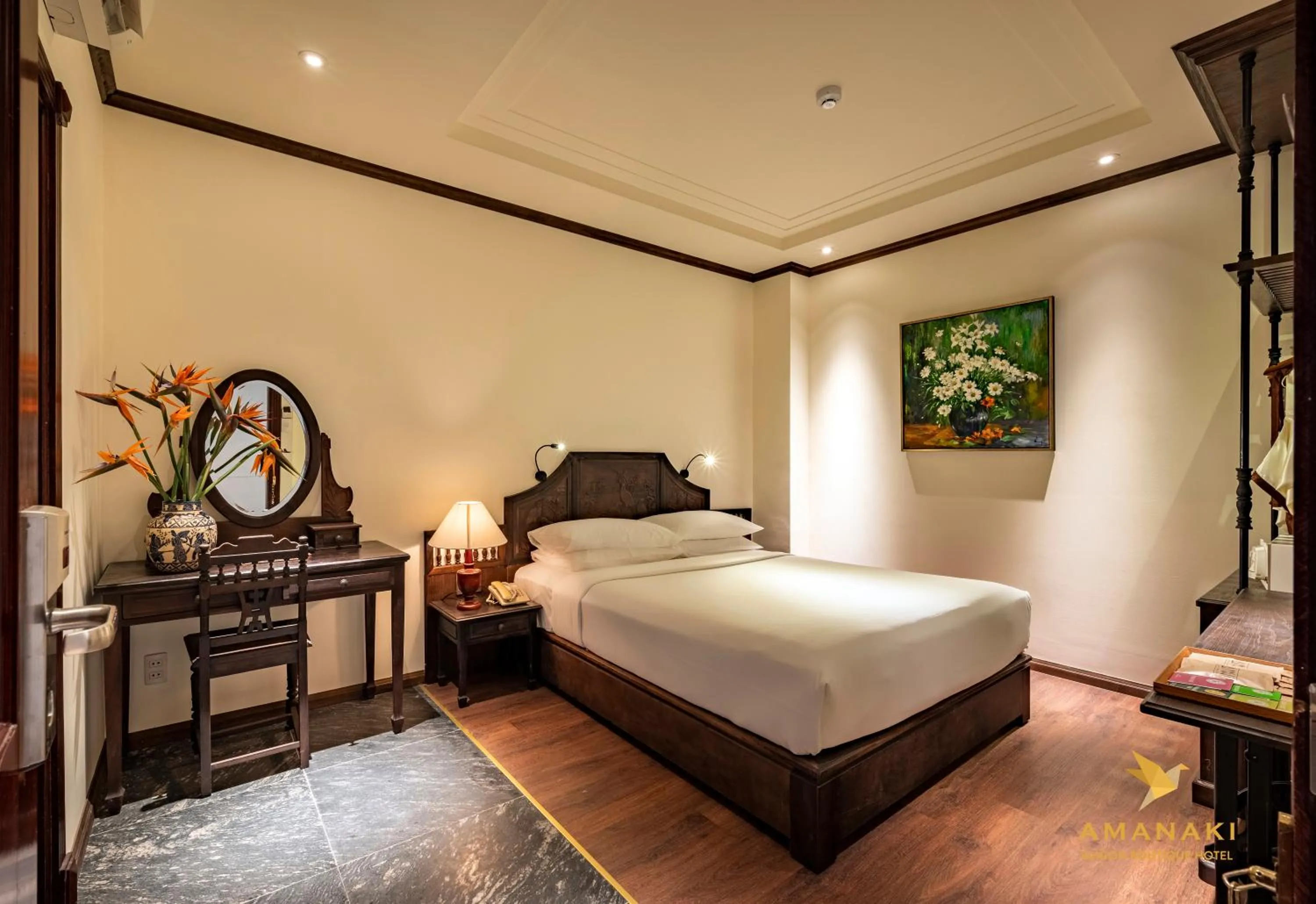 Photo of the whole room, Bed in Amanaki Saigon Boutique Hotel