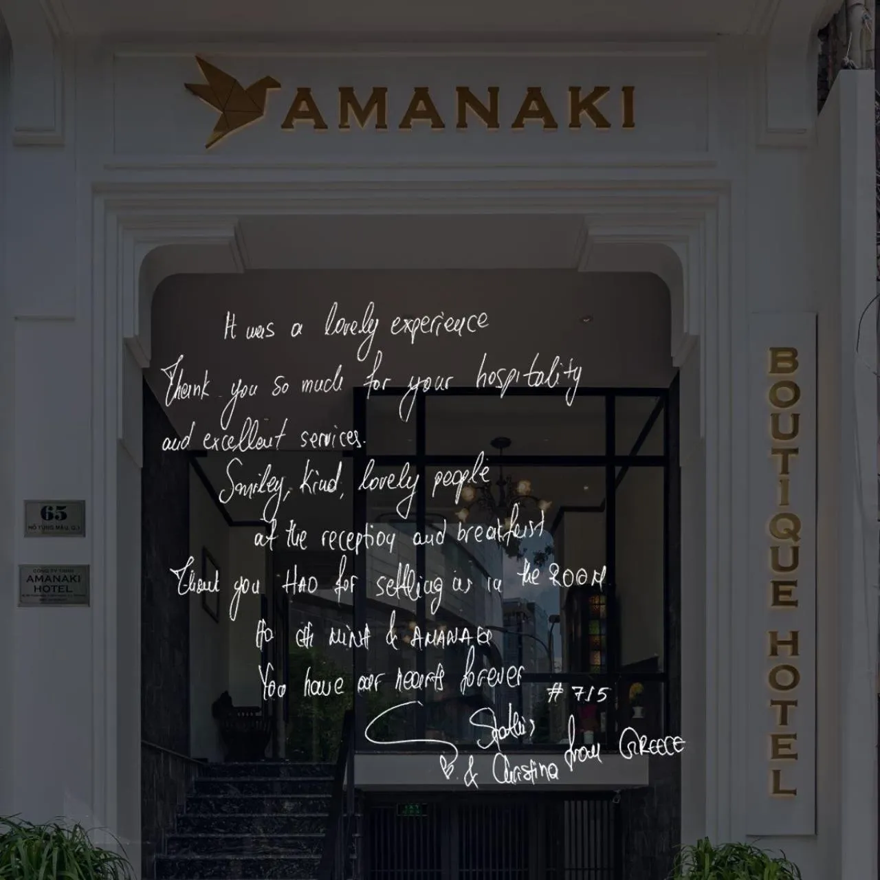 Property building in Amanaki Saigon Boutique Hotel