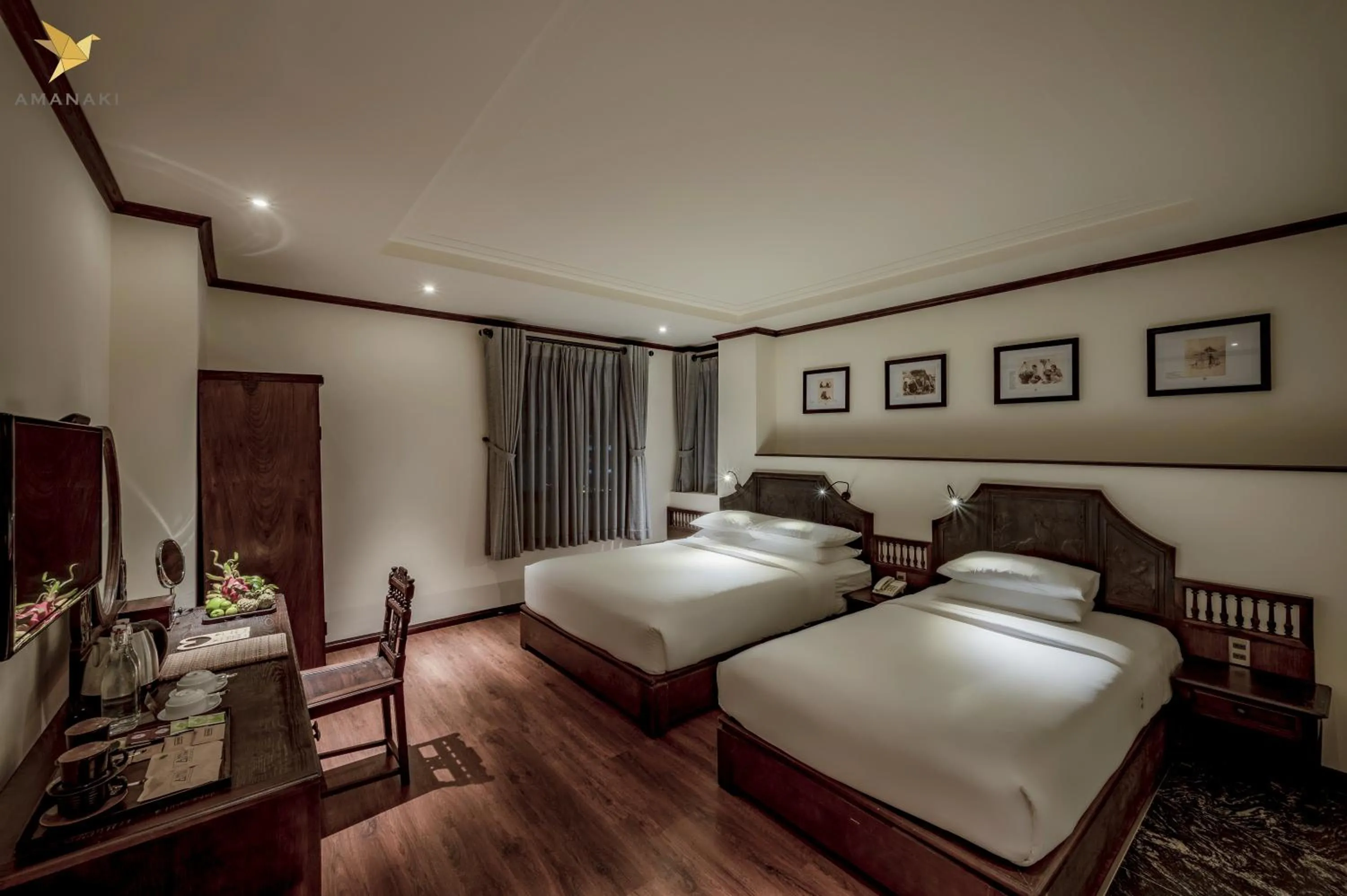 Photo of the whole room, Bed in Amanaki Saigon Boutique Hotel