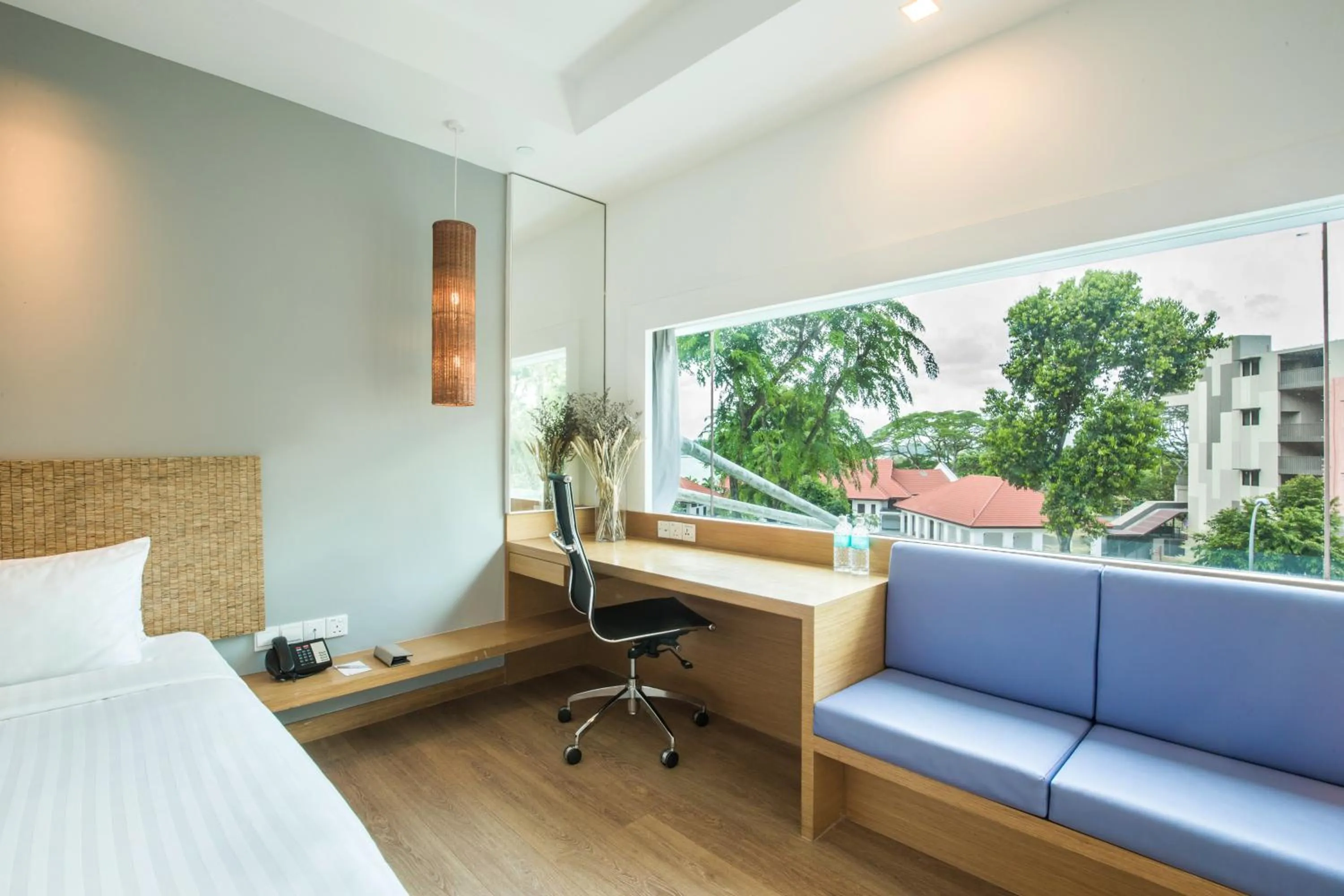 View (from property/room), Bed in Village Hotel Changi by Far East Hospitality