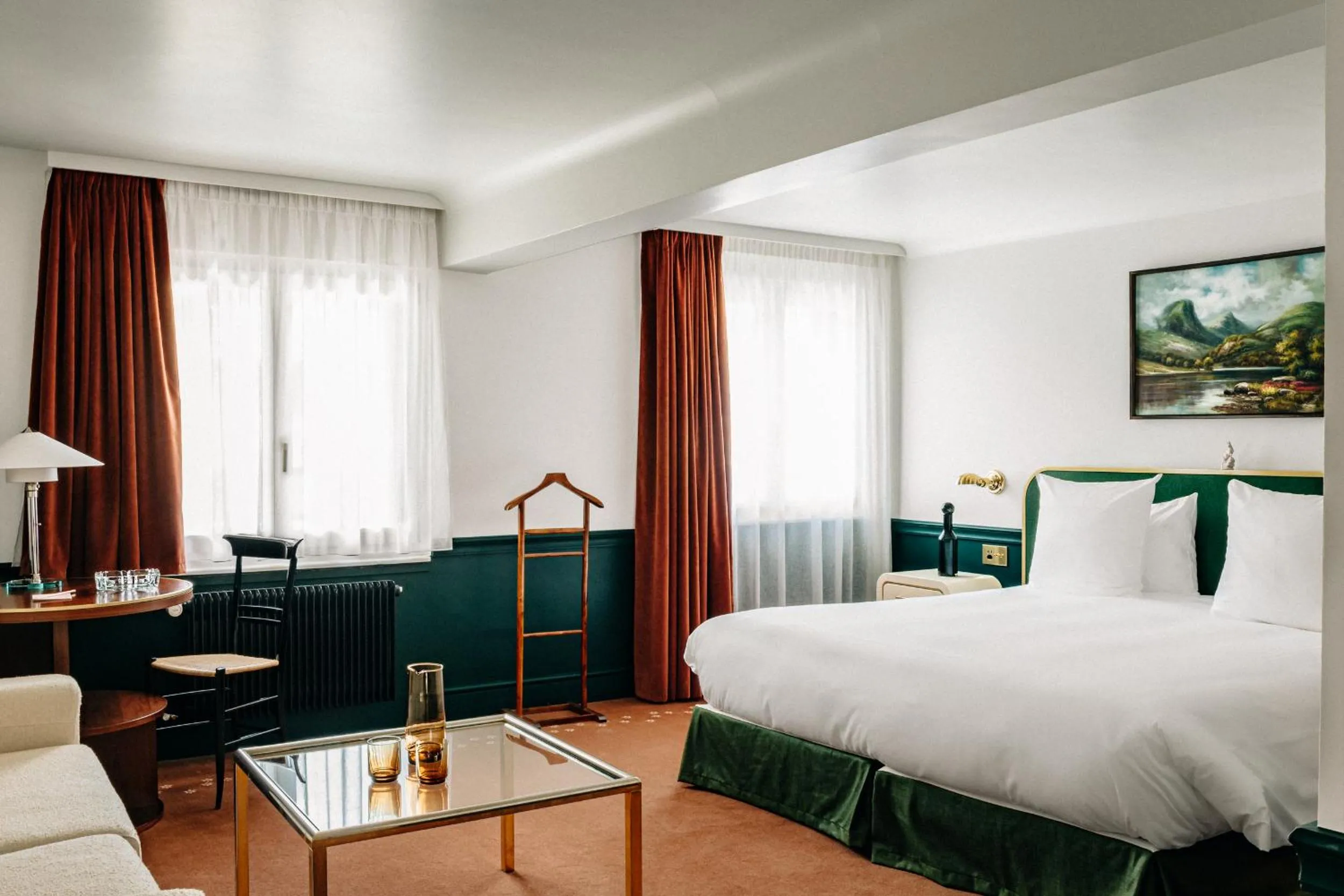 Coffee/tea facilities, Bed in Experimental Chalet