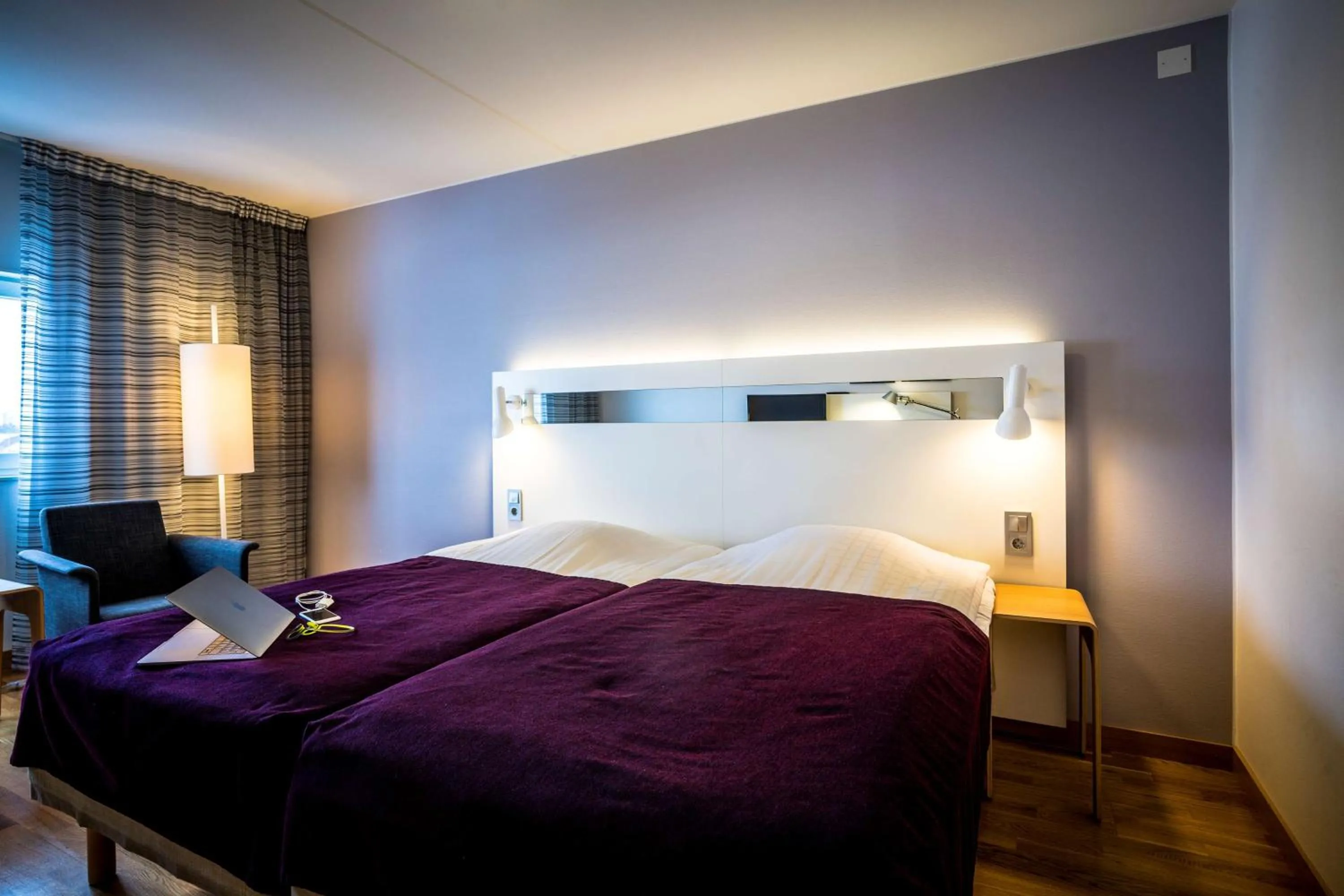 Bedroom, Bed in Scandic Plaza Umeå