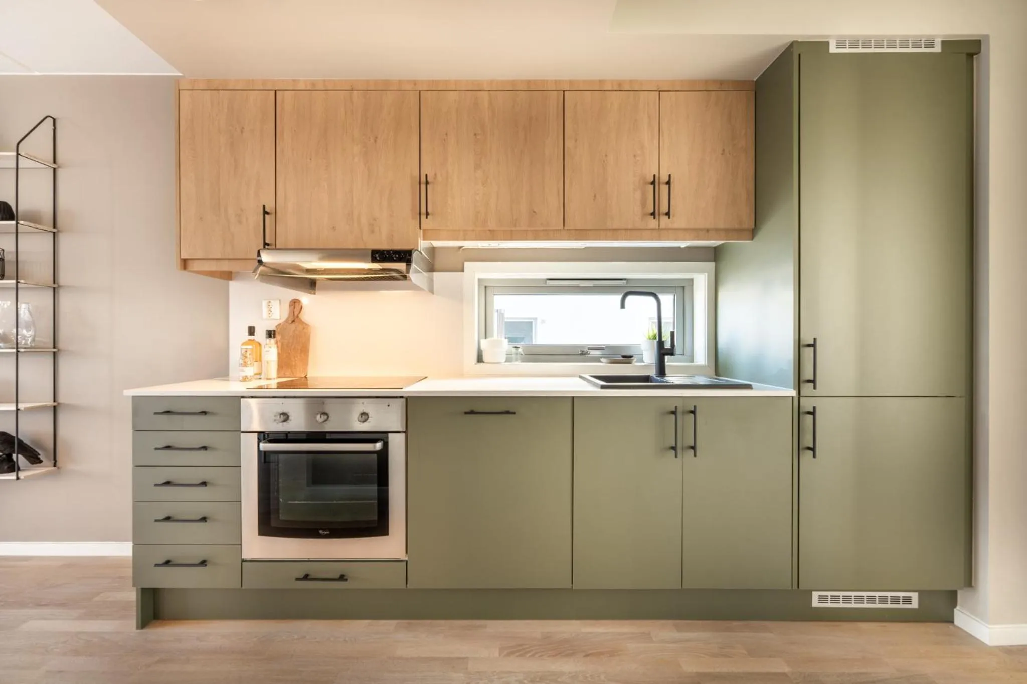 Kitchen or kitchenette in BJØRVIKA APARTMENTS, Teaterplassen, Oslo city center